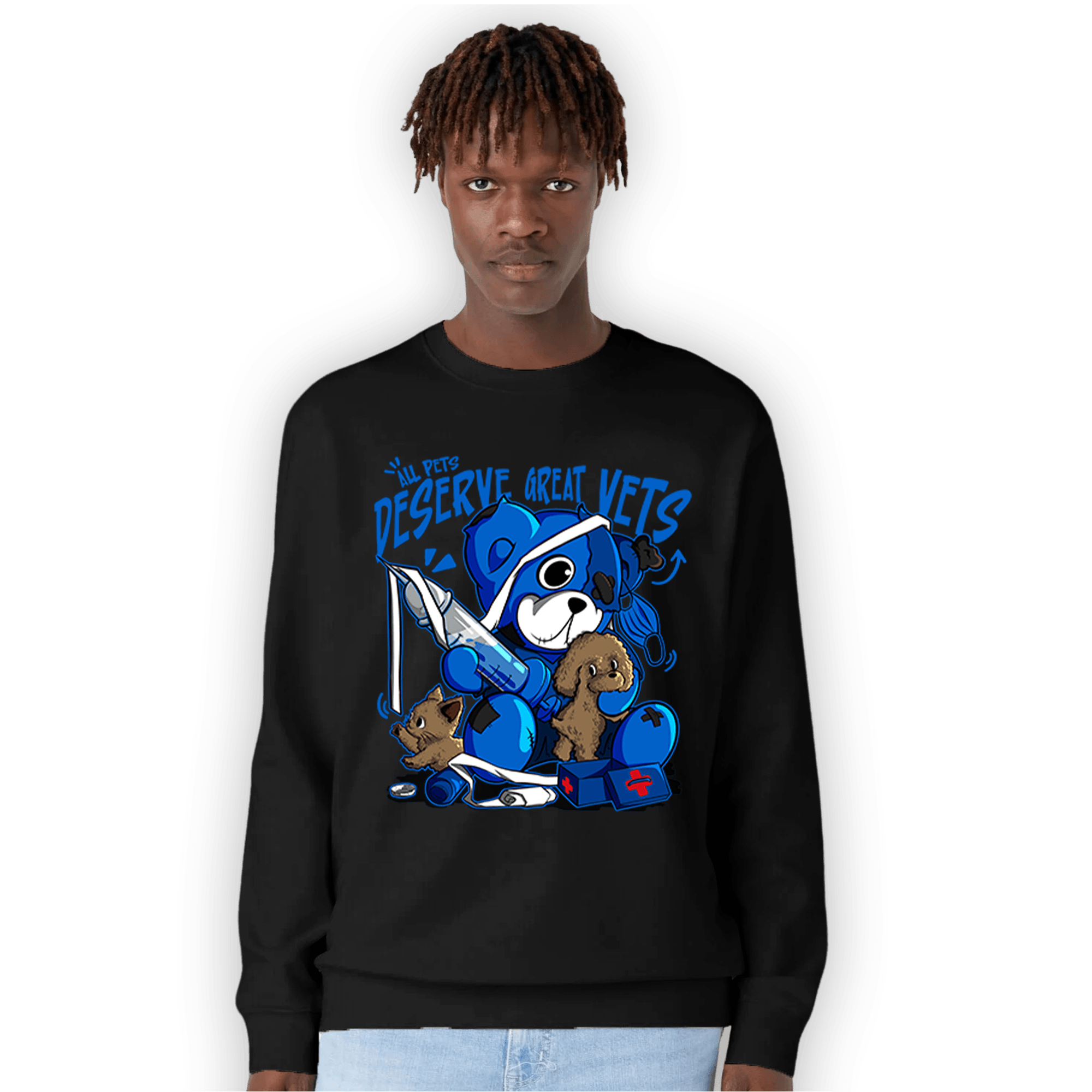 Royal Reimagined 1s Sweatshirt Match Veterinary BER - NastyJamz