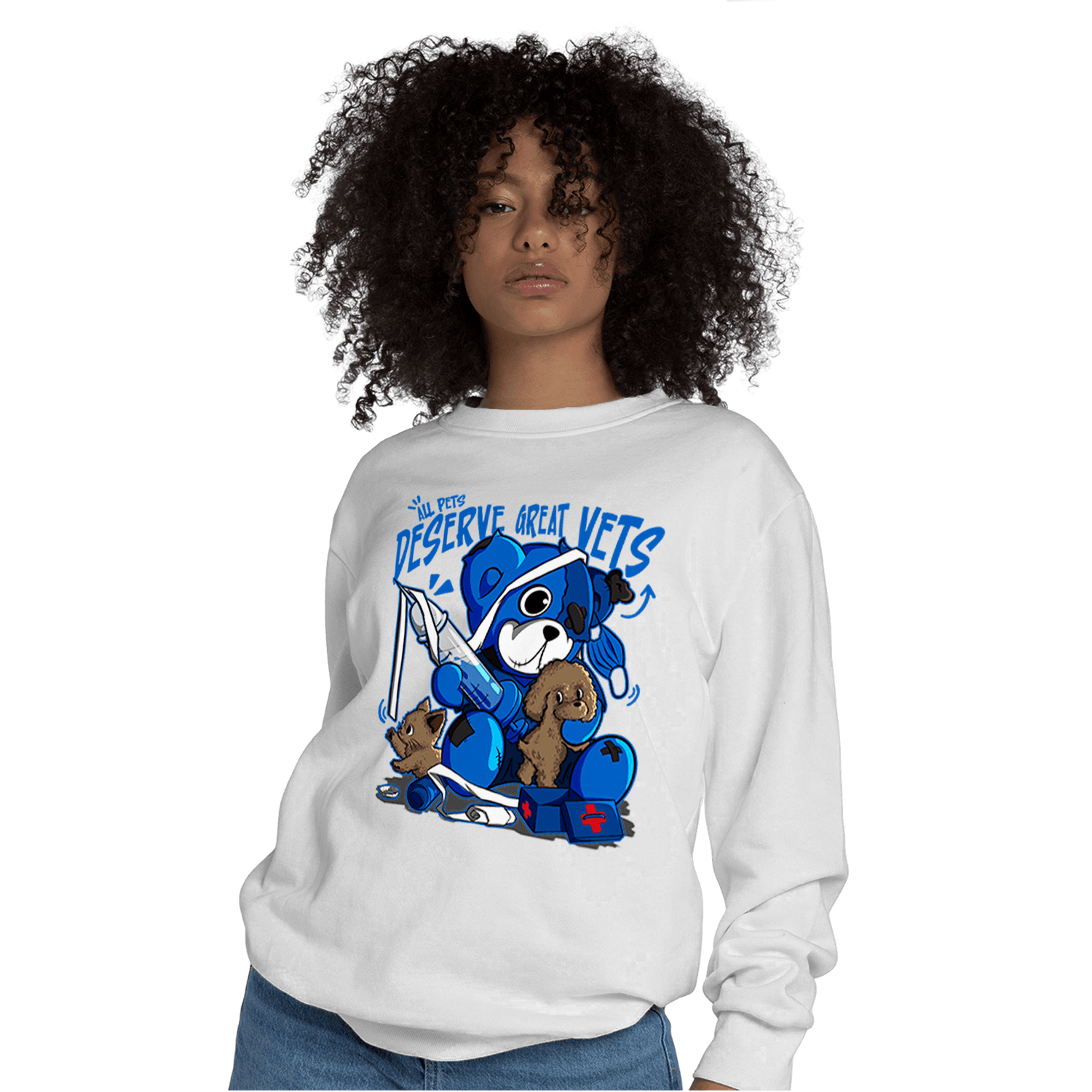 Royal Reimagined 1s Sweatshirt Match Veterinary BER - NastyJamz