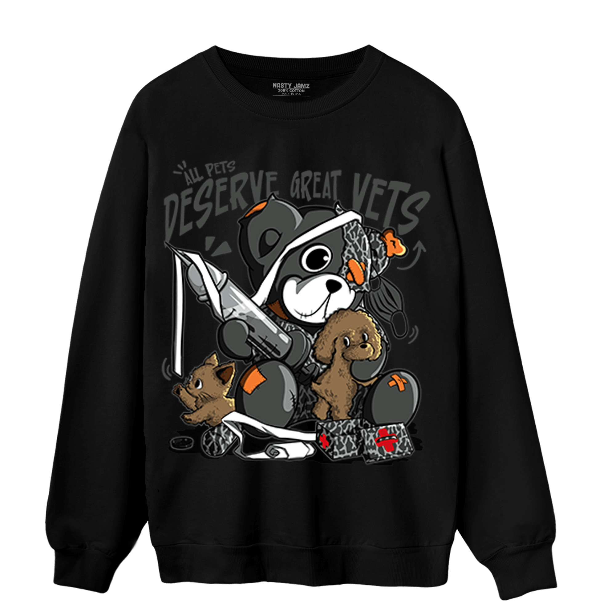 Fear Pack 3s Sweatshirt Match Veterinary BER - NastyJamz