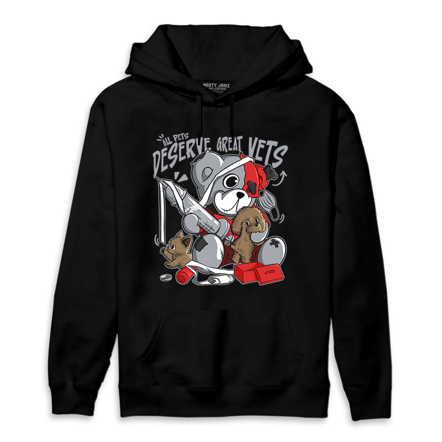 Bred Reimagined 4s Hoodie Match Veterinary BER - NastyJamz