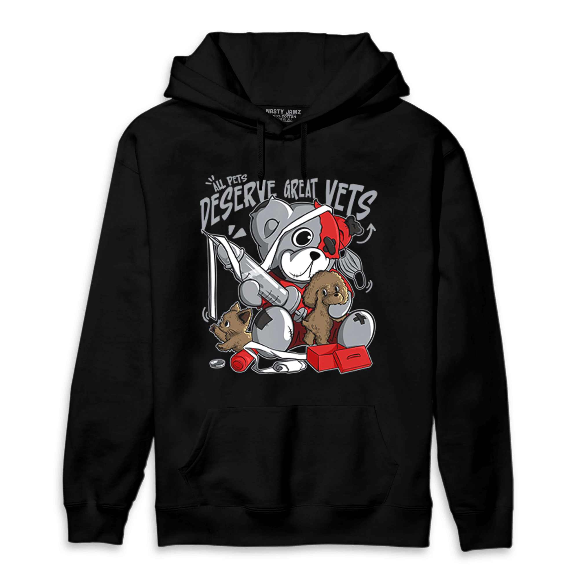 Bred Reimagined 4s Hoodie Match Veterinary BER - NastyJamz