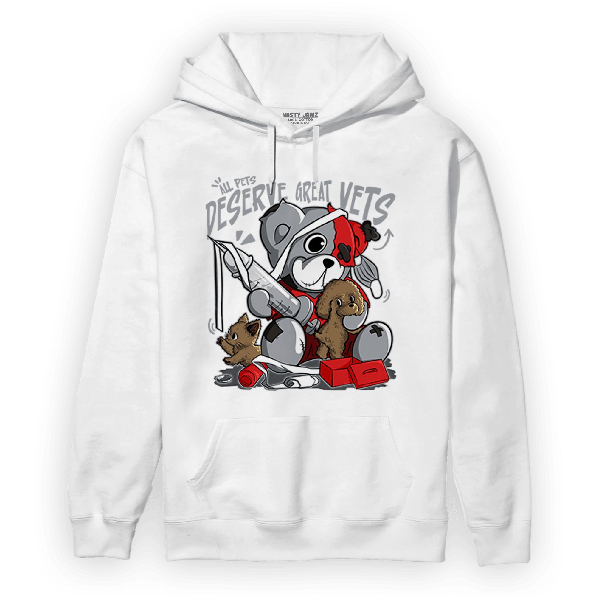 Bred Reimagined 4s Hoodie Match Veterinary BER - NastyJamz