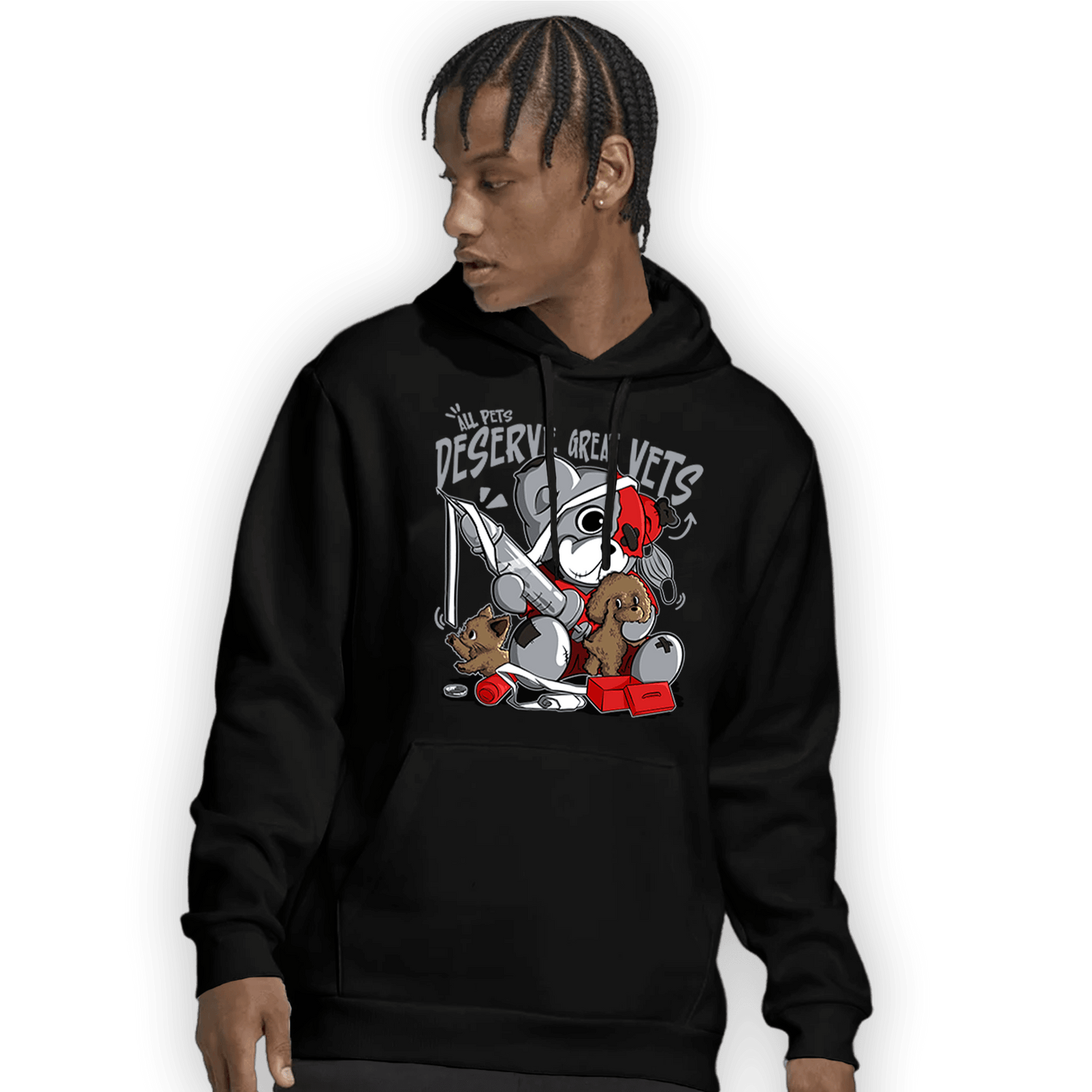 Bred Reimagined 4s Hoodie Match Veterinary BER - NastyJamz