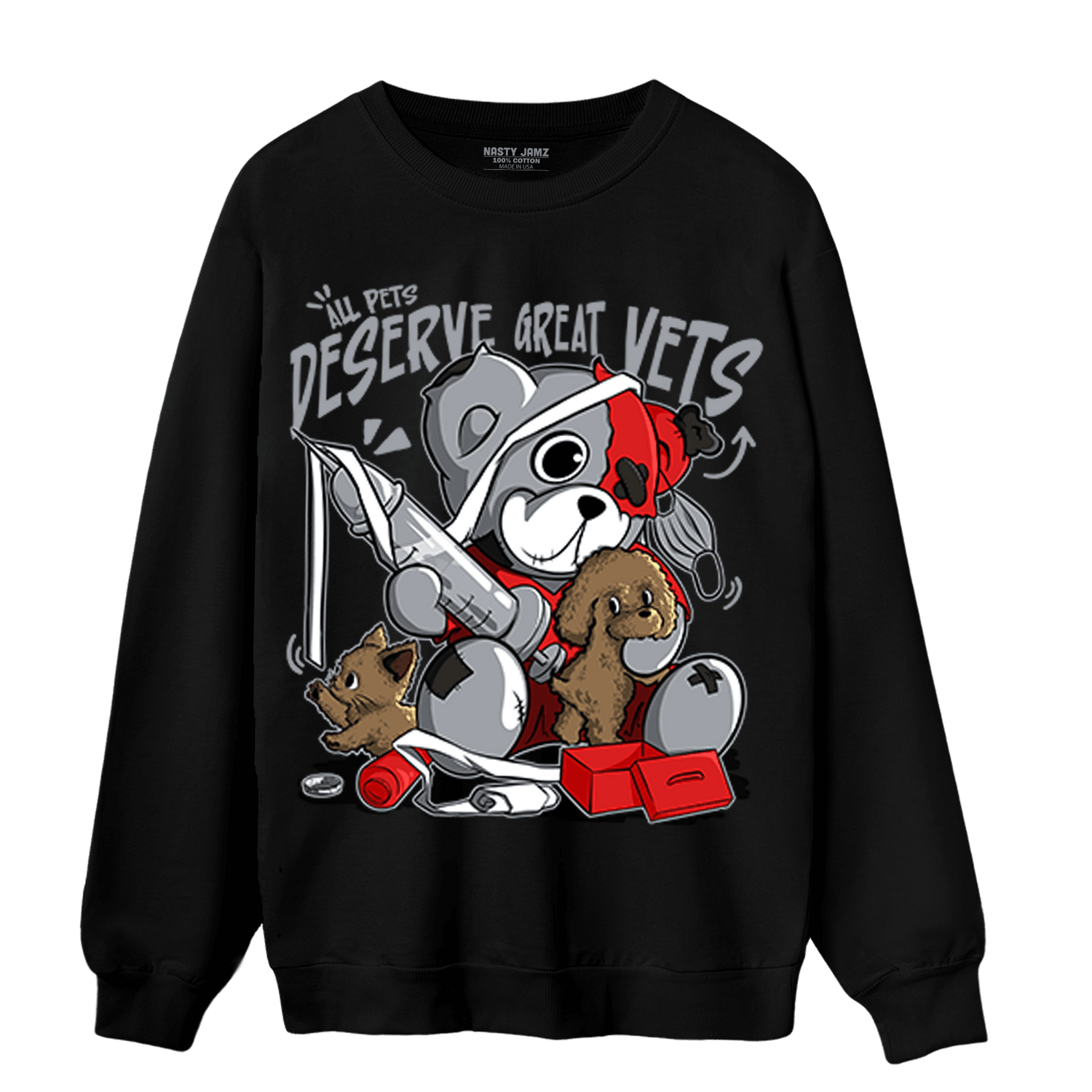 Bred Reimagined 4s Sweatshirt Match Veterinary BER - NastyJamz