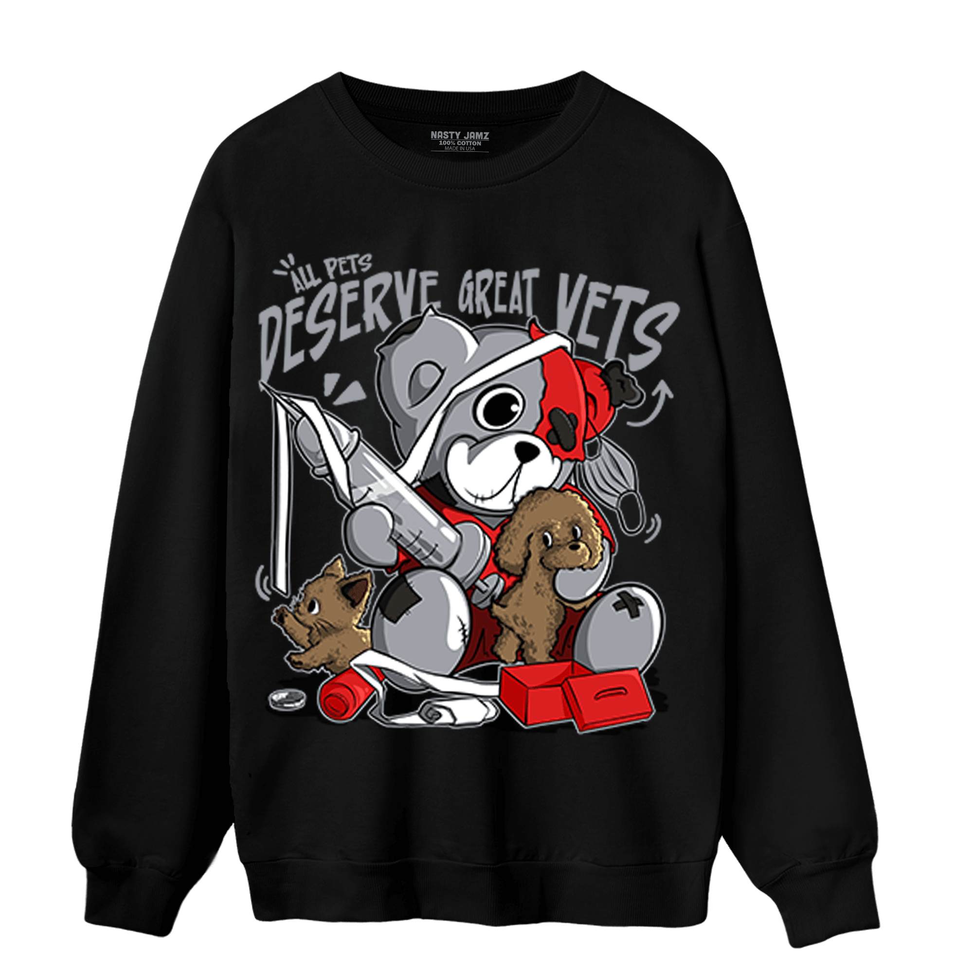 Bred Reimagined 4s Sweatshirt Match Veterinary BER - NastyJamz