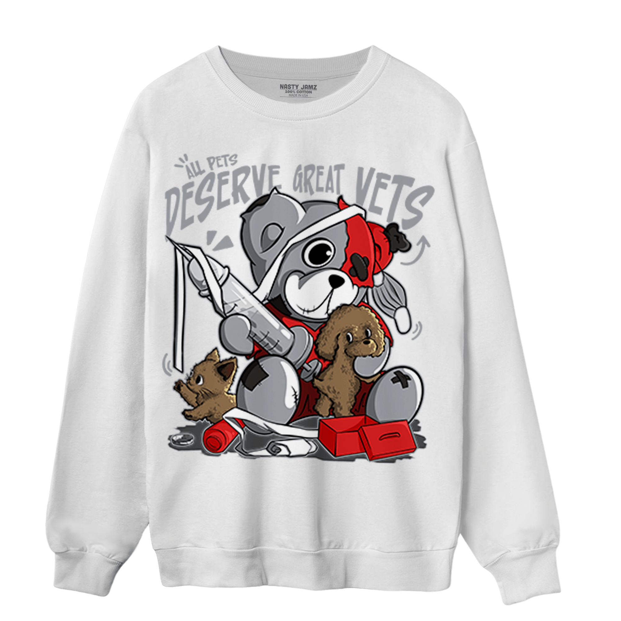 Bred Reimagined 4s Sweatshirt Match Veterinary BER - NastyJamz