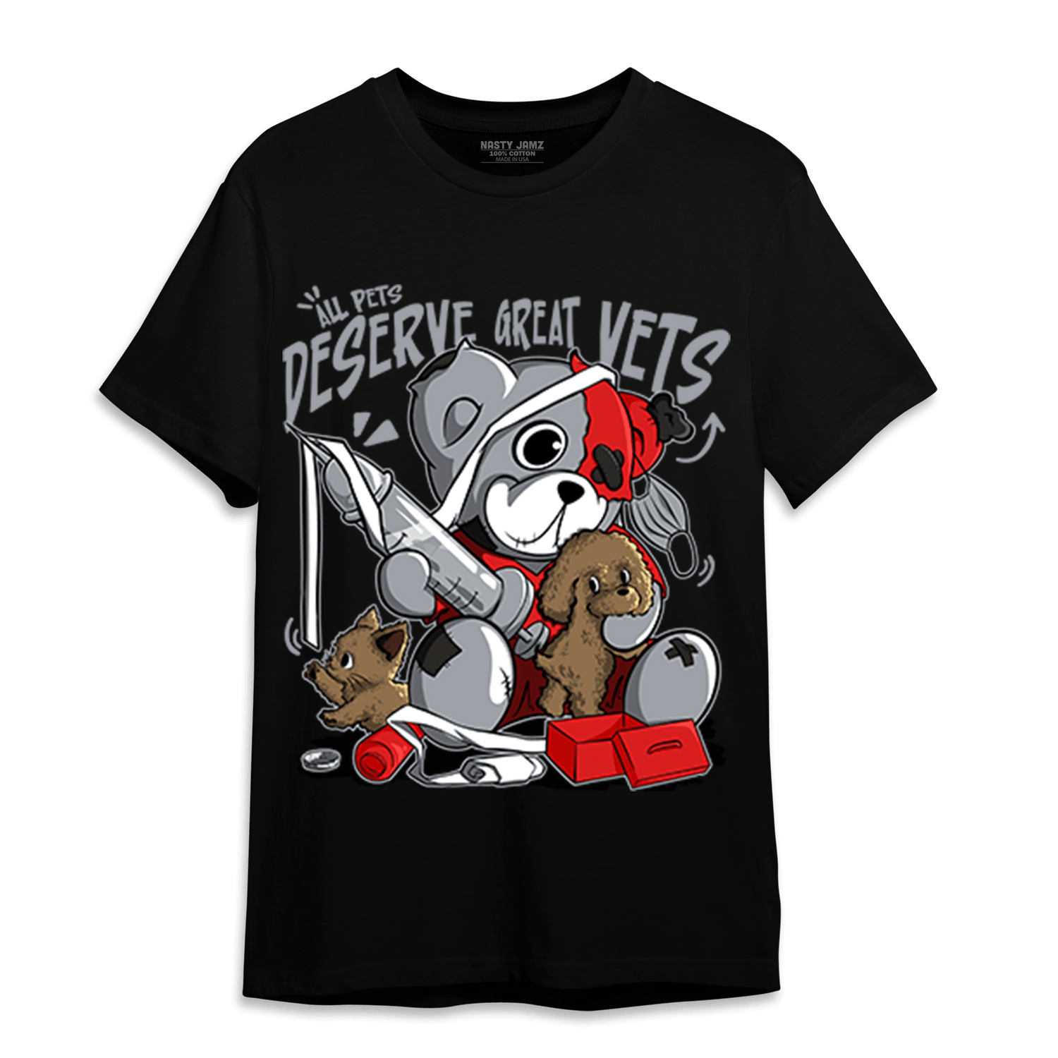 Bred Reimagined 4s T Shirt Match Veterinary BER - NastyJamz