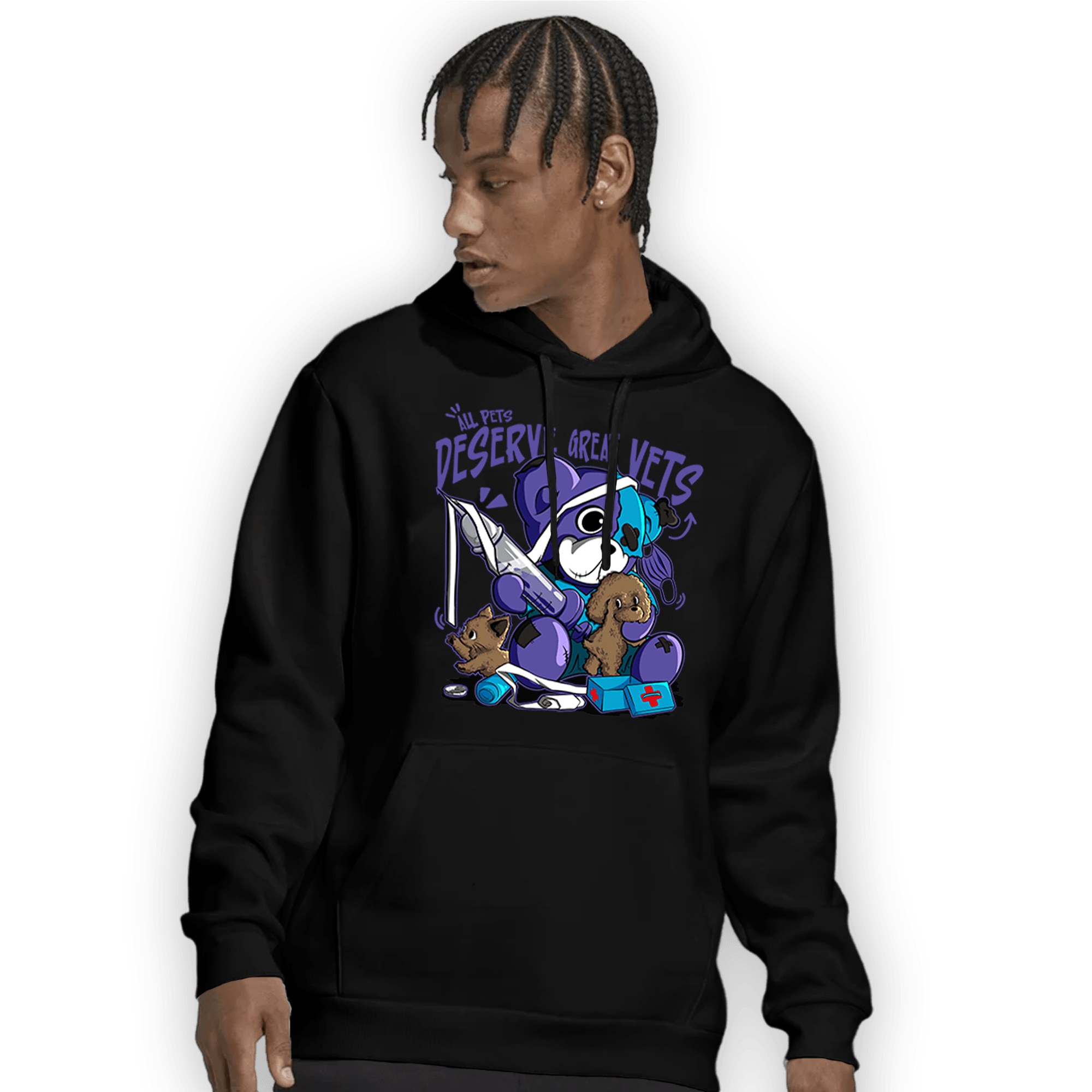 Aqua 6s Hoodie Match Veterinary BER - NastyJamz