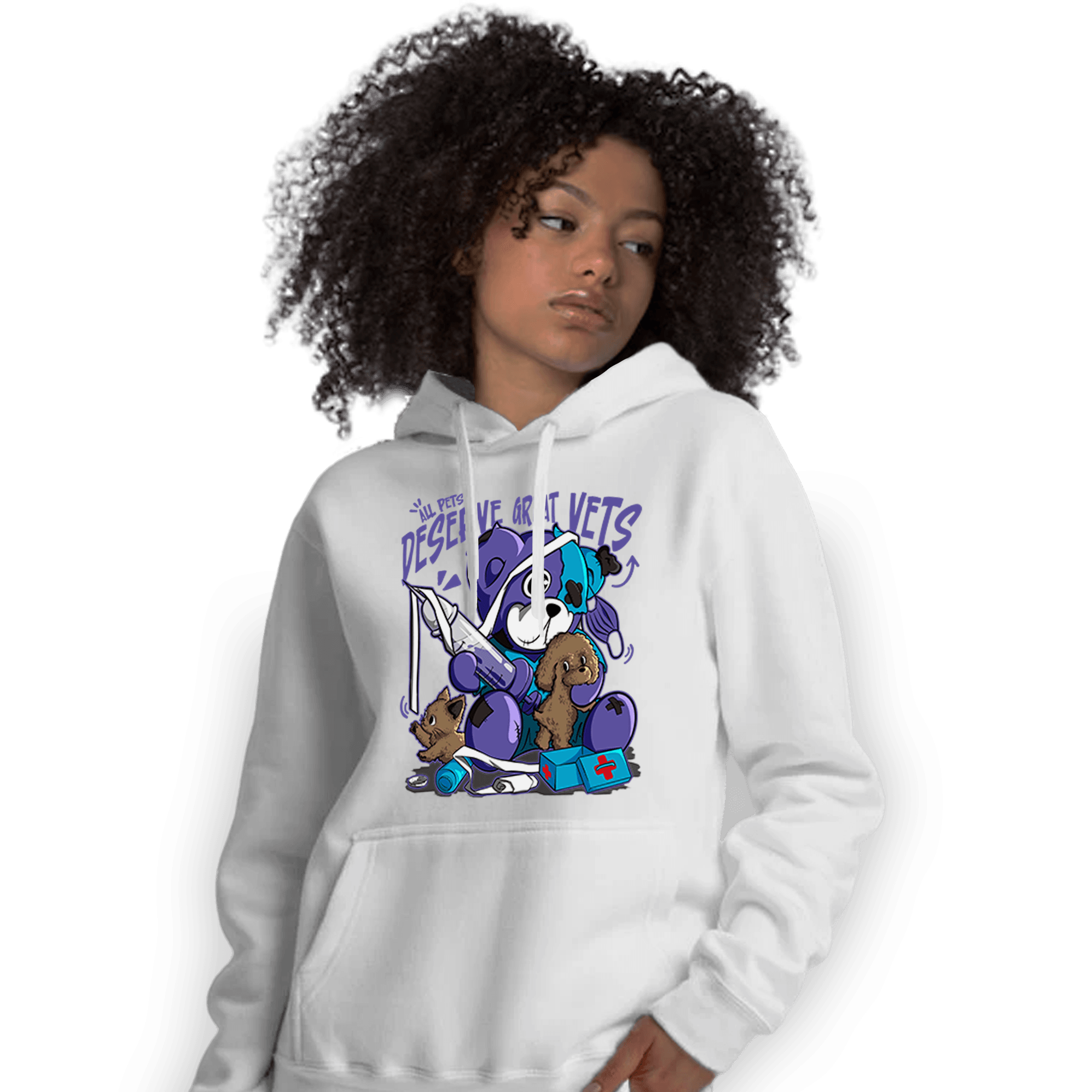 Aqua 6s Hoodie Match Veterinary BER - NastyJamz