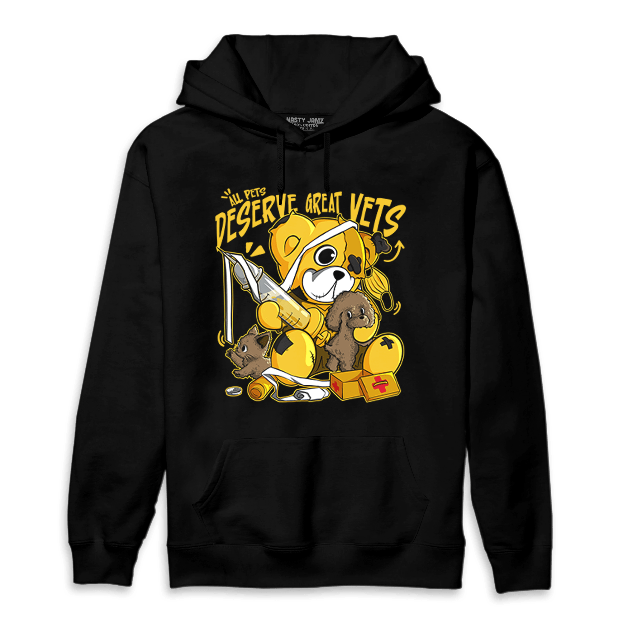 Yellow Ochre 6s Hoodie Match Veterinary BER - NastyJamz