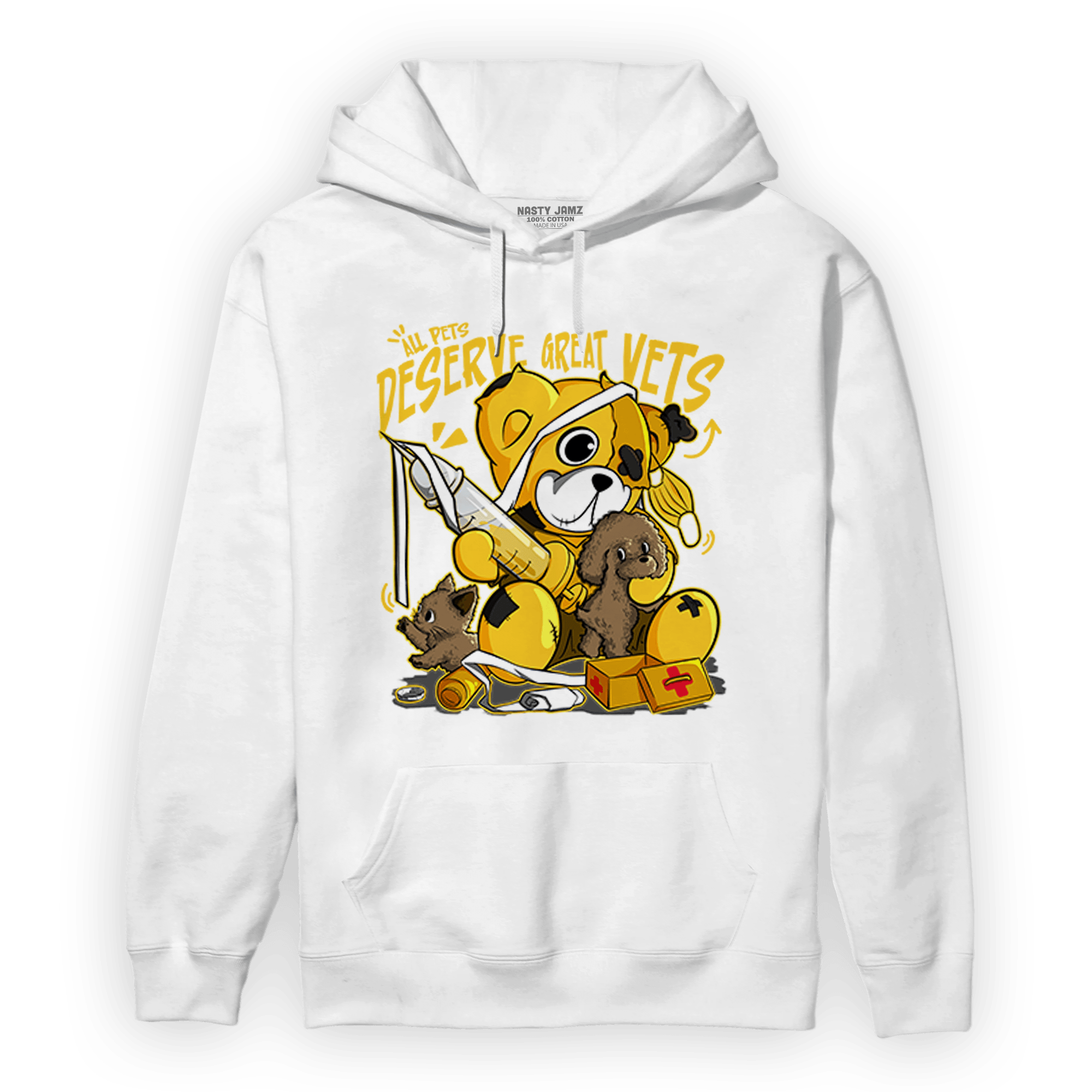 Yellow Ochre 6s Hoodie Match Veterinary BER - NastyJamz
