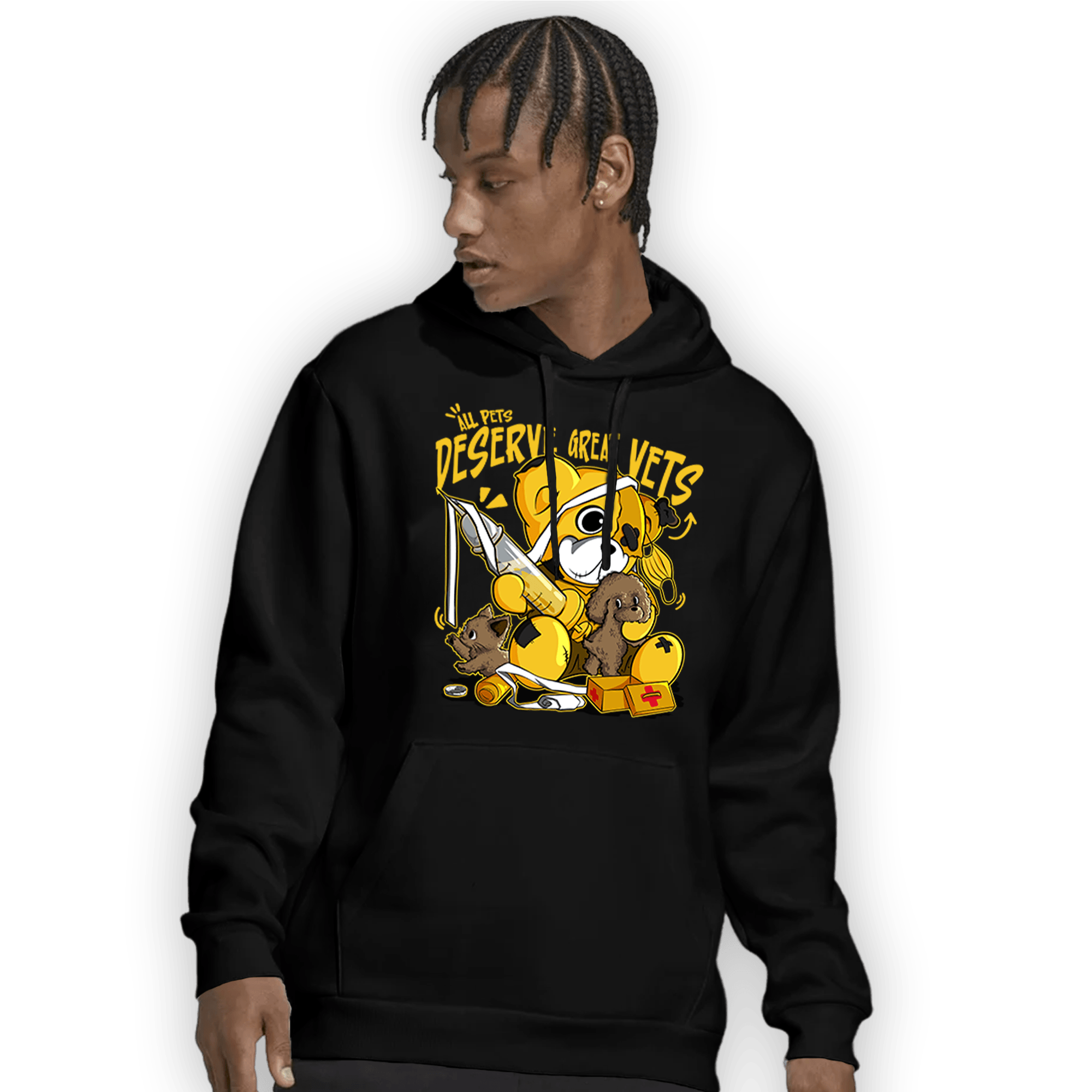 Yellow Ochre 6s Hoodie Match Veterinary BER - NastyJamz