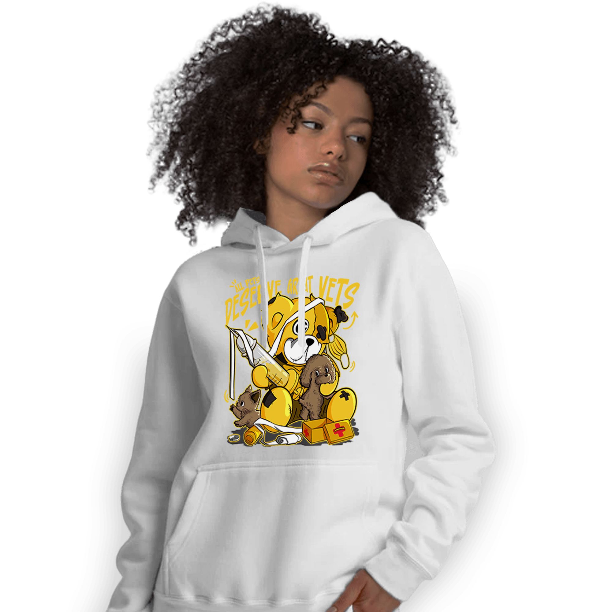 Yellow Ochre 6s Hoodie Match Veterinary BER - NastyJamz