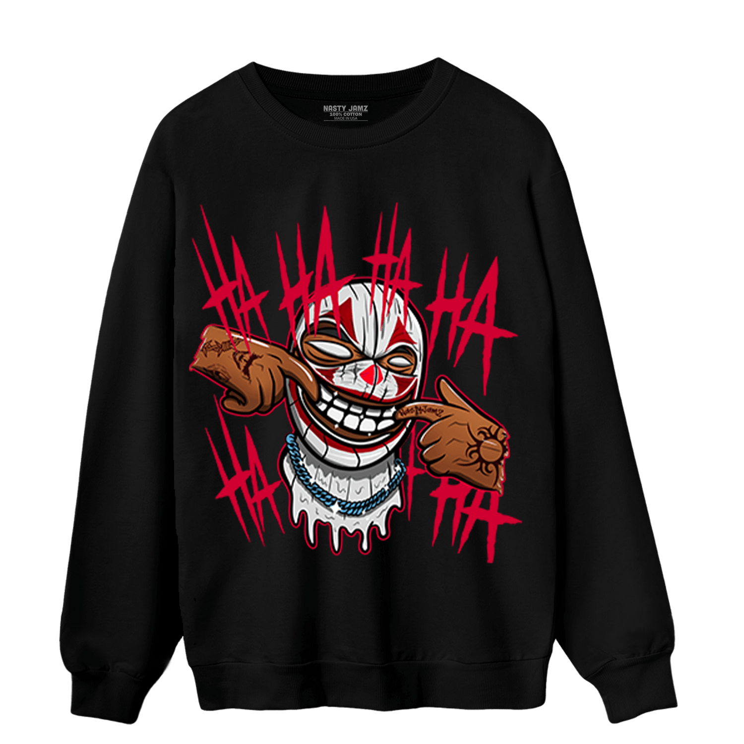 Cherry 11s Sweatshirt Match We Are All Clowns - NastyJamz