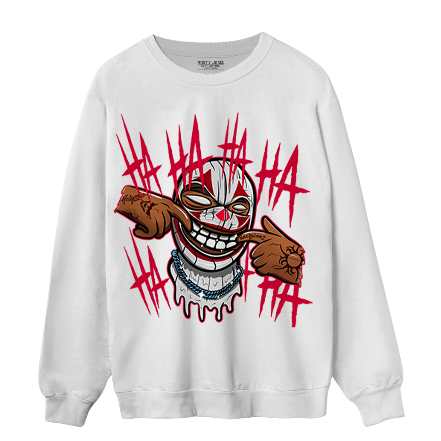 Cherry 11s Sweatshirt Match We Are All Clowns - NastyJamz