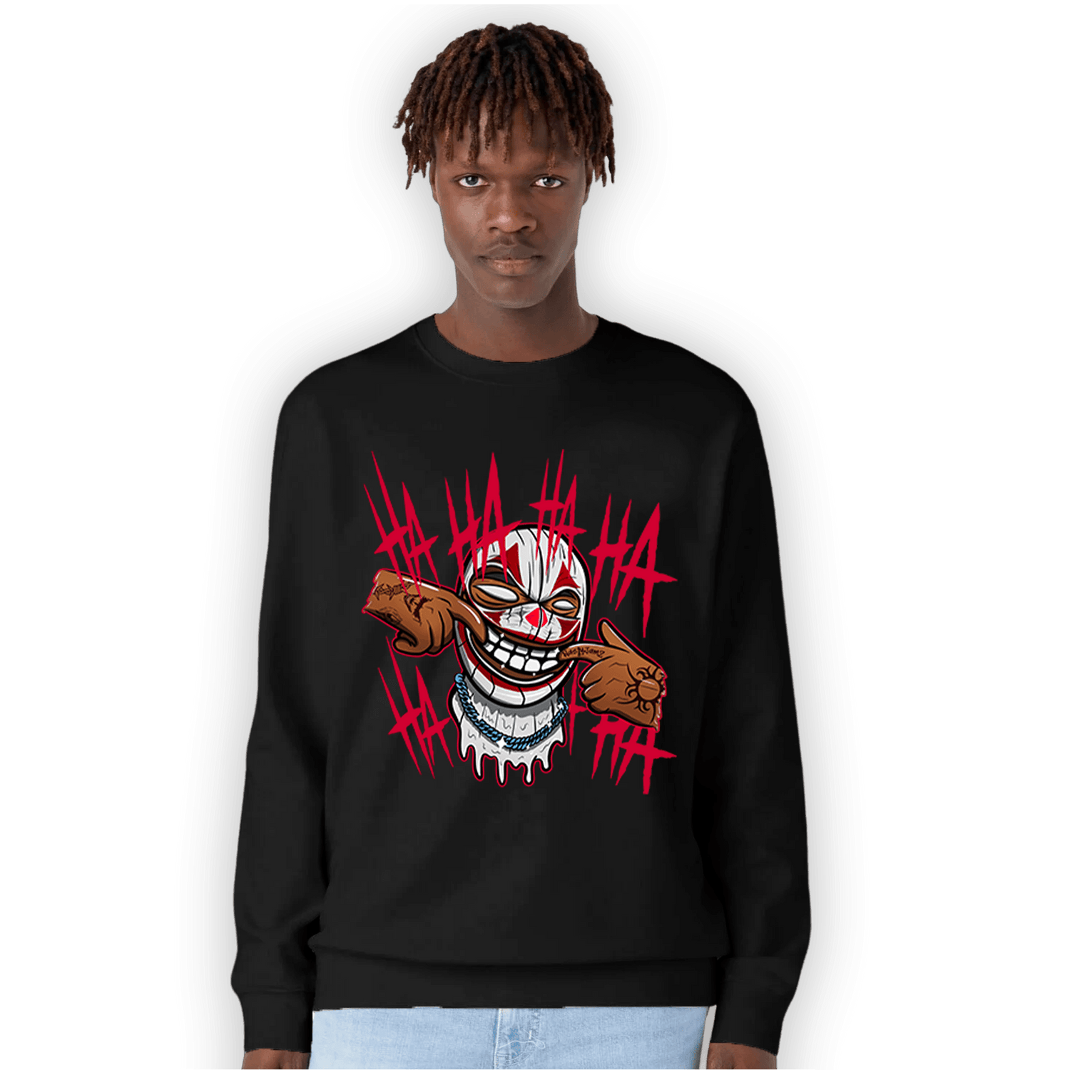 Cherry 11s Sweatshirt Match We Are All Clowns - NastyJamz