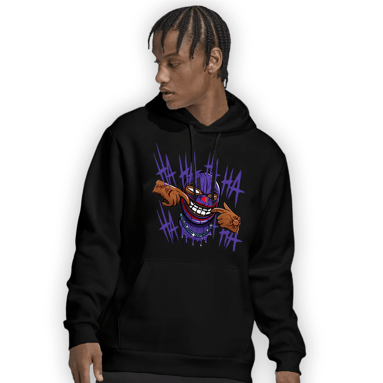 Field Purple 12s Hoodie Match We Are All Clowns - NastyJamz
