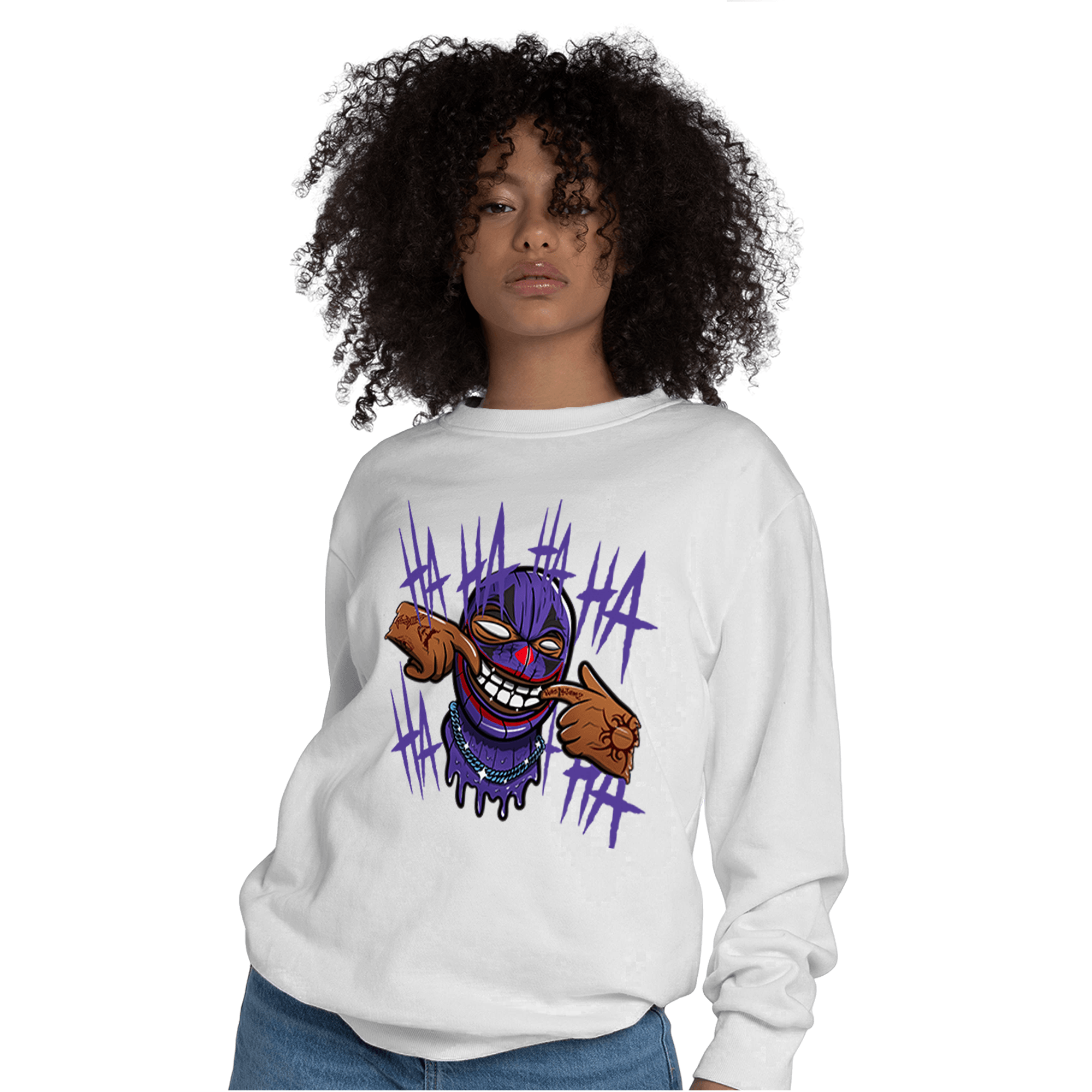Field Purple 12s Sweatshirt Match We Are All Clowns - NastyJamz