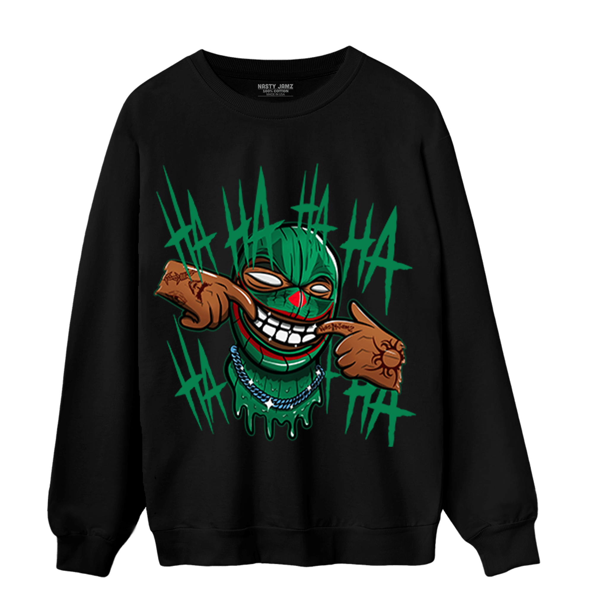 Celtic Lucky Green 1s Sweatshirt Match We Are All Clowns - NastyJamz