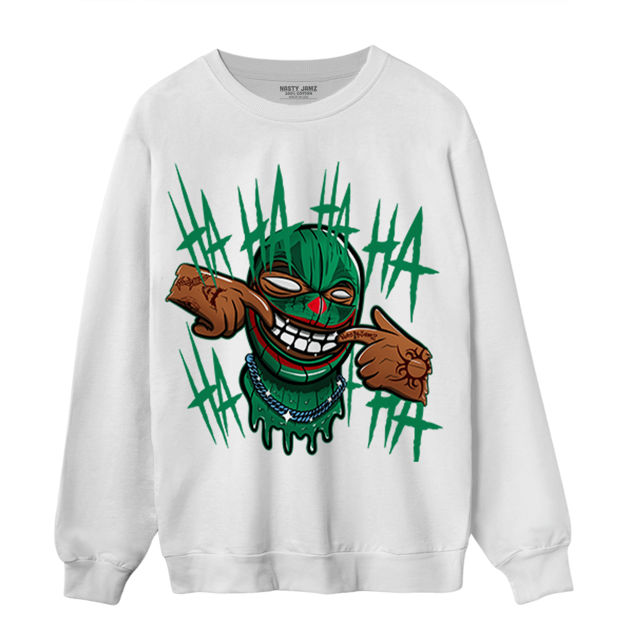 Celtic Lucky Green 1s Sweatshirt Match We Are All Clowns - NastyJamz