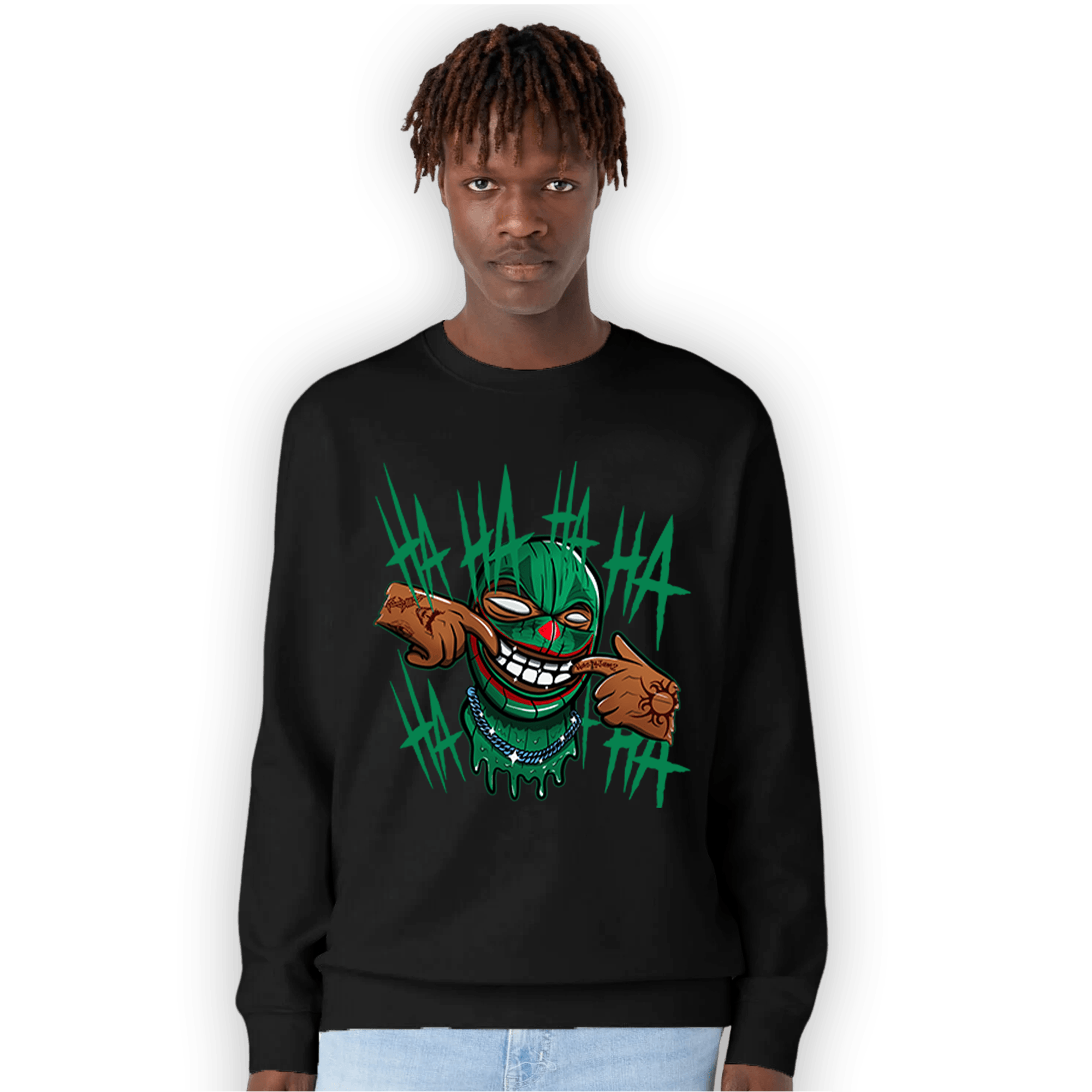 Celtic Lucky Green 1s Sweatshirt Match We Are All Clowns - NastyJamz