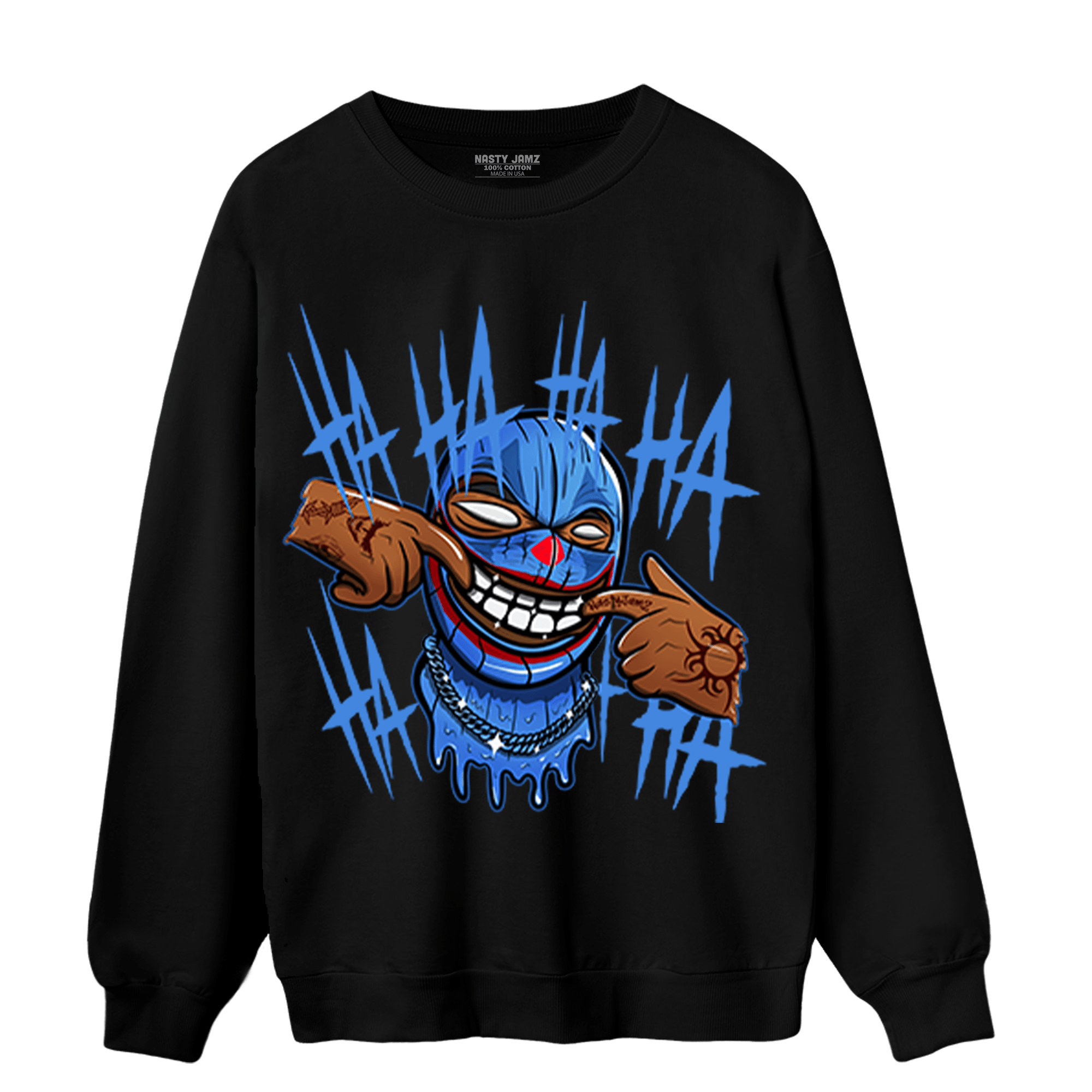 University Blue Toe 1s Sweatshirt Match We Are All Clowns - NastyJamz