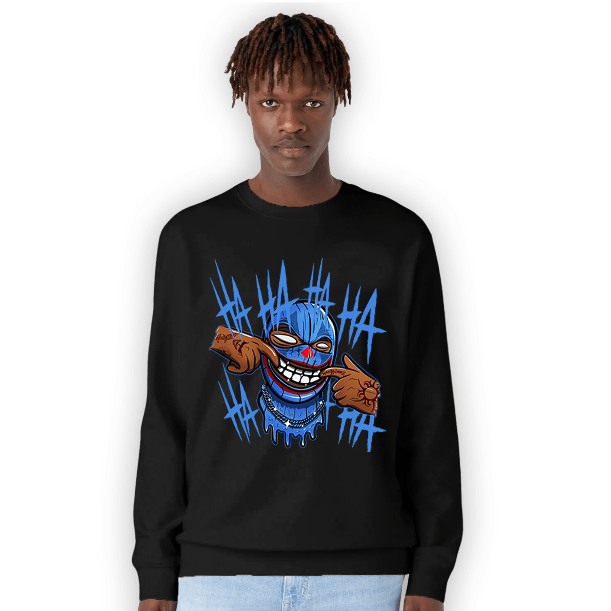 University Blue Toe 1s Sweatshirt Match We Are All Clowns - NastyJamz