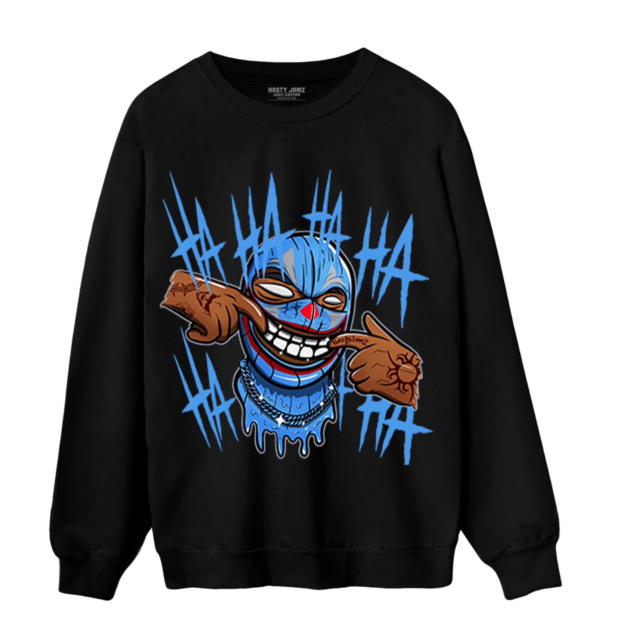 University Blue 5s Sweatshirt Match We Are All Clowns - NastyJamz