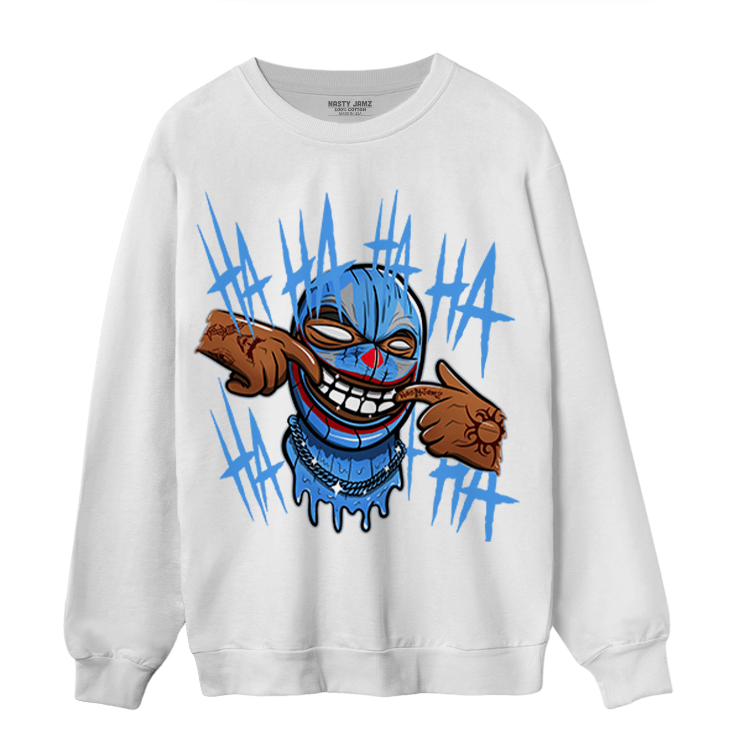 University Blue 5s Sweatshirt Match We Are All Clowns - NastyJamz