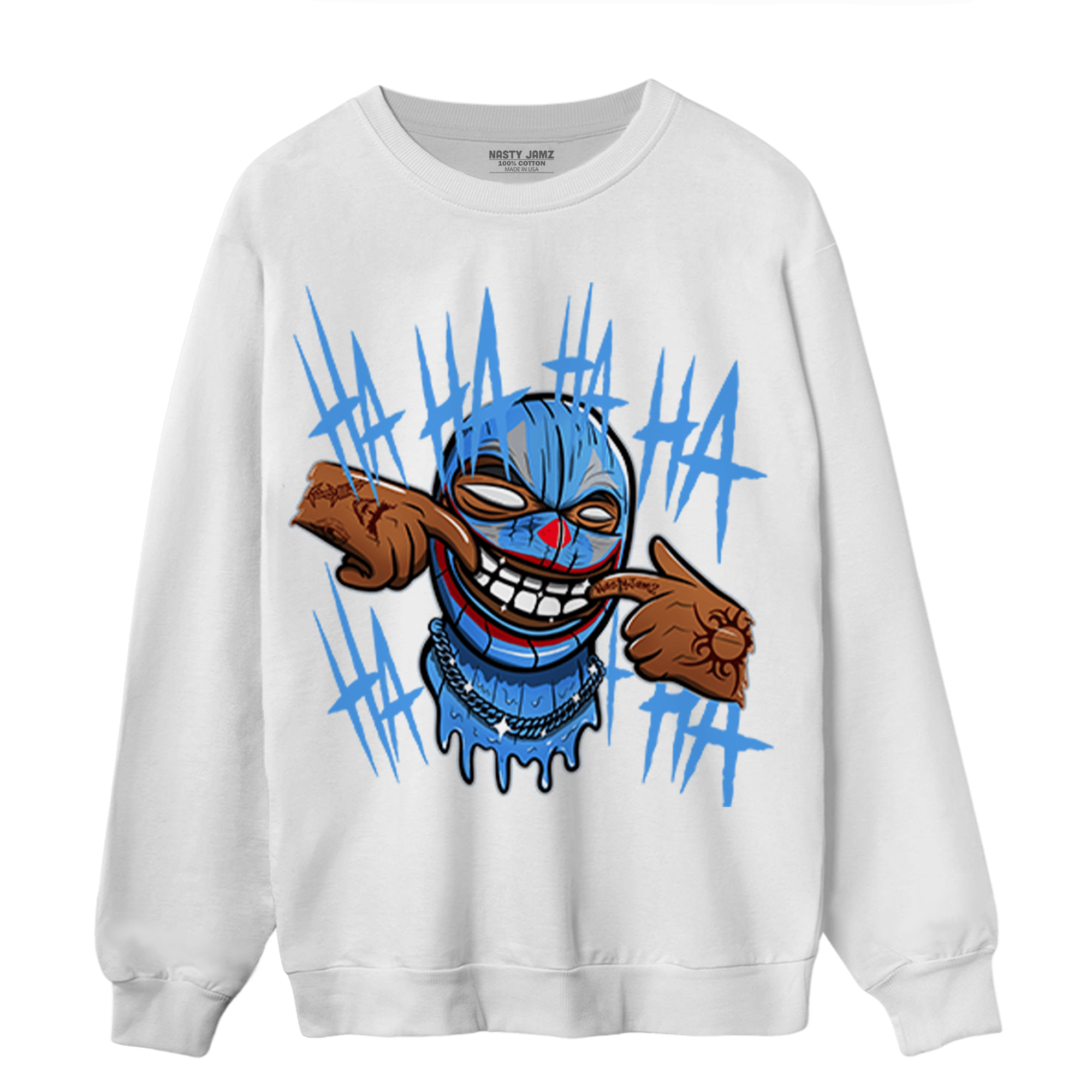 University Blue 5s Sweatshirt Match We Are All Clowns - NastyJamz