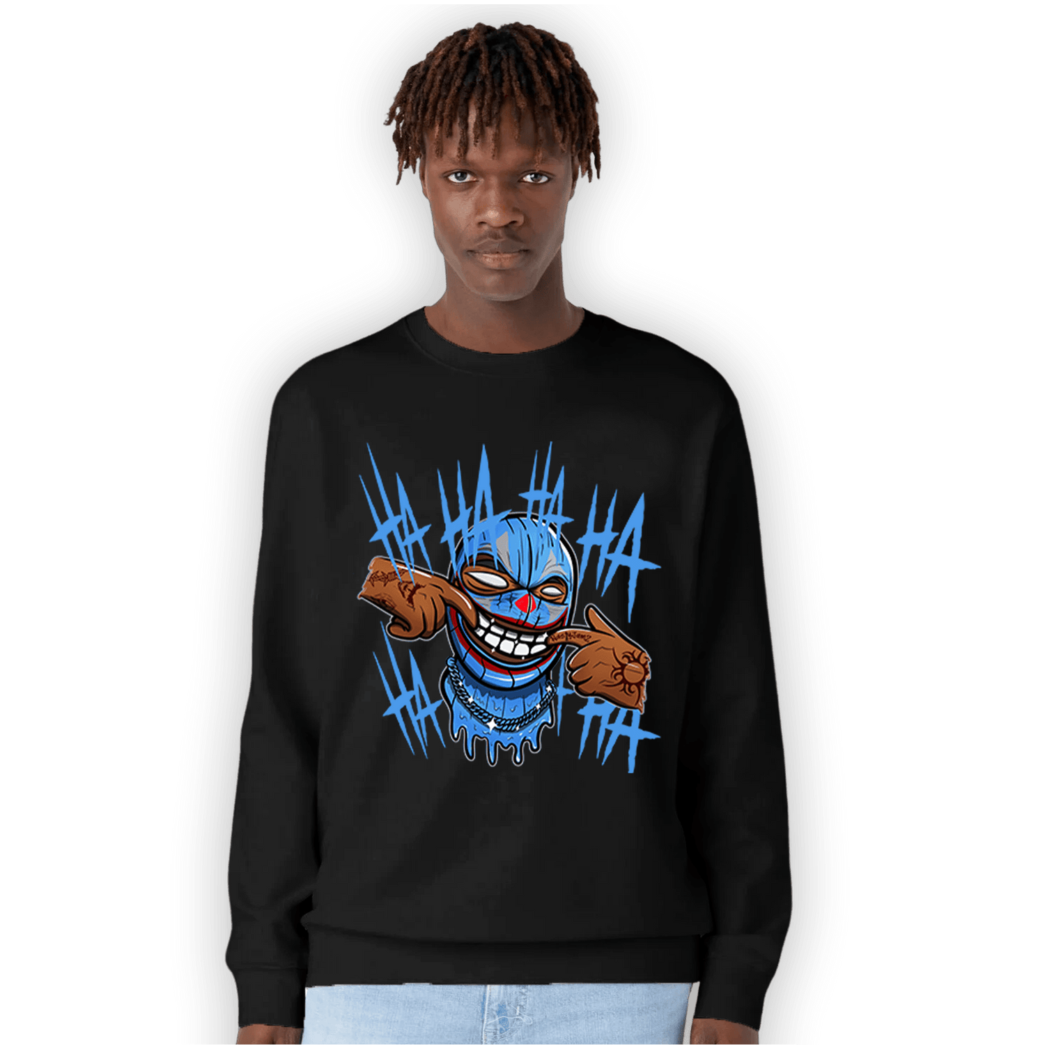 University Blue 5s Sweatshirt Match We Are All Clowns - NastyJamz