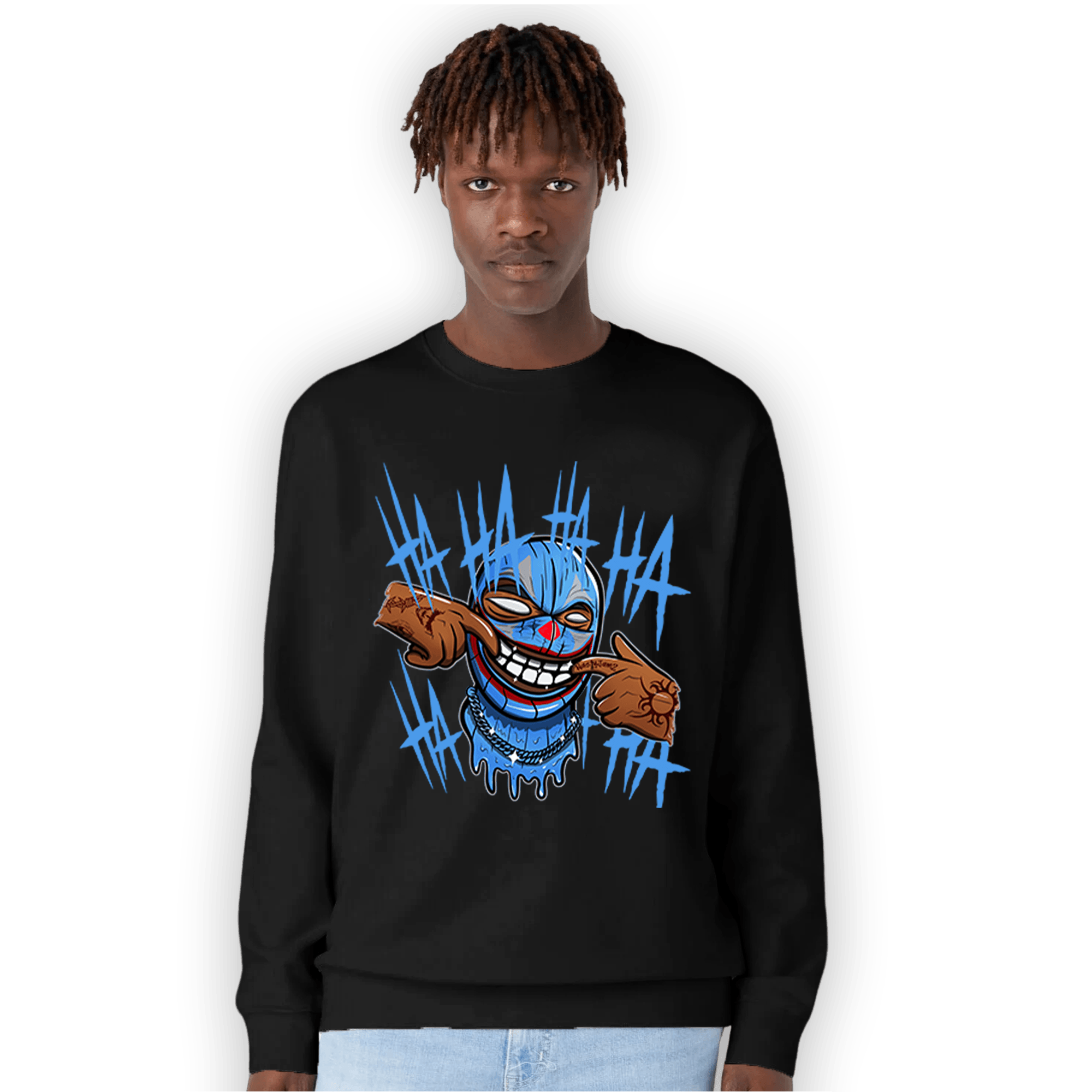 University Blue 5s Sweatshirt Match We Are All Clowns - NastyJamz