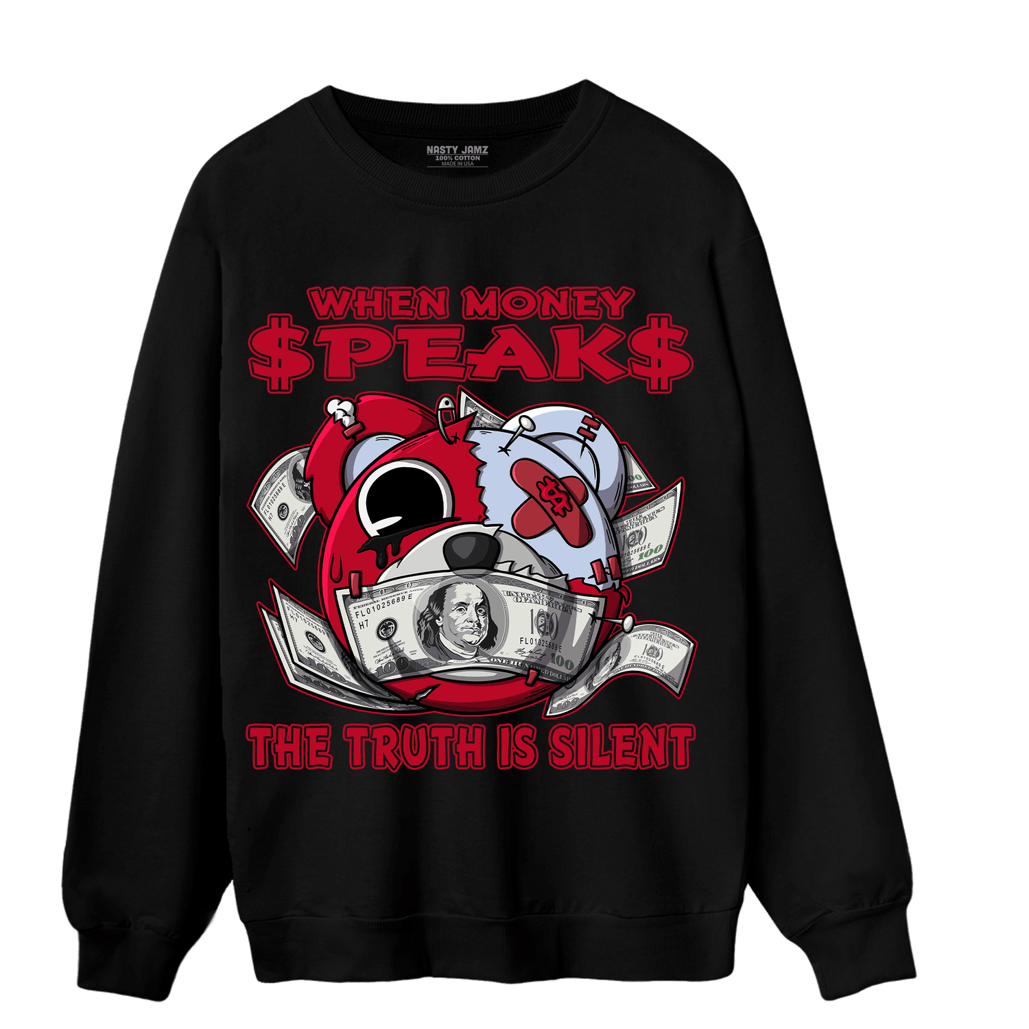 Cherry 11s Sweatshirt Match When Money Speaks Ber - NastyJamz