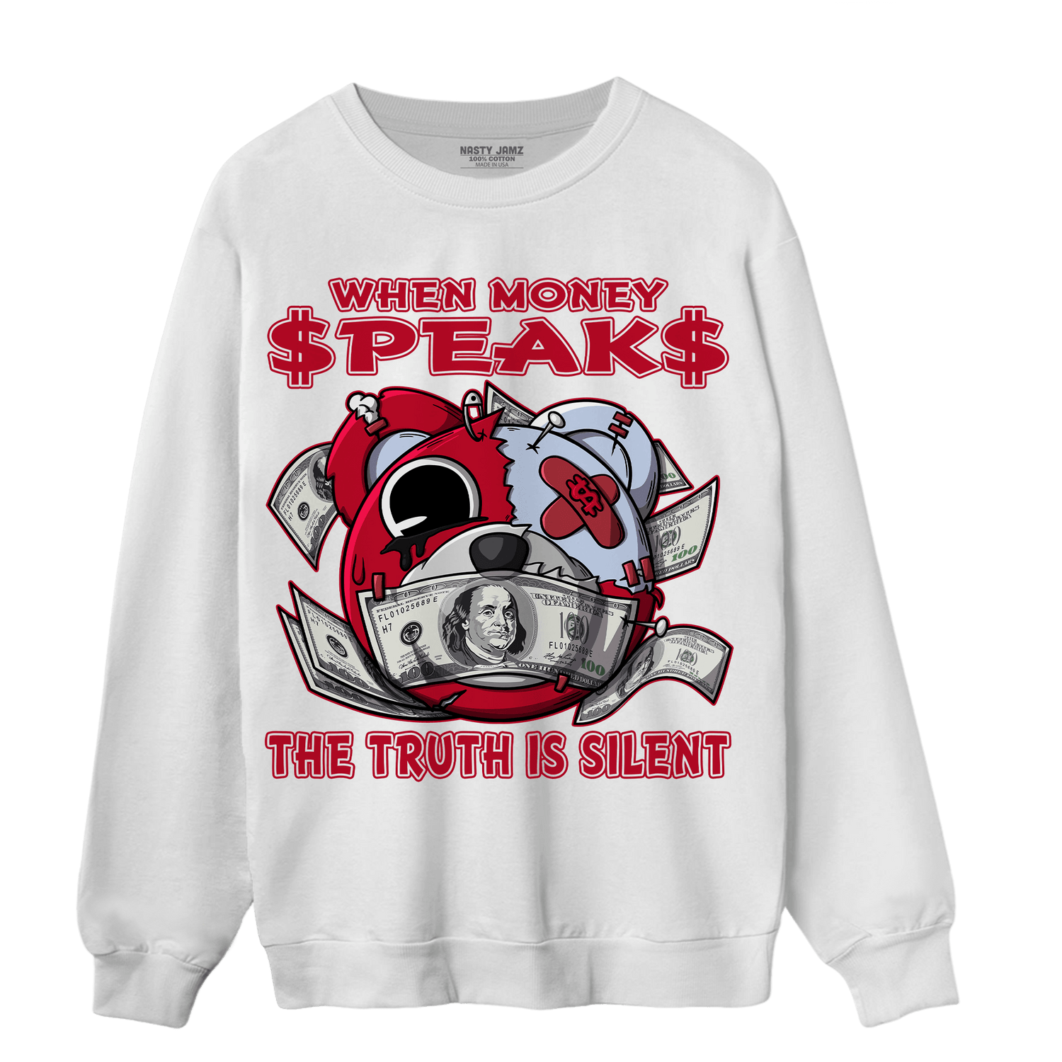 Cherry 11s Sweatshirt Match When Money Speaks Ber - NastyJamz