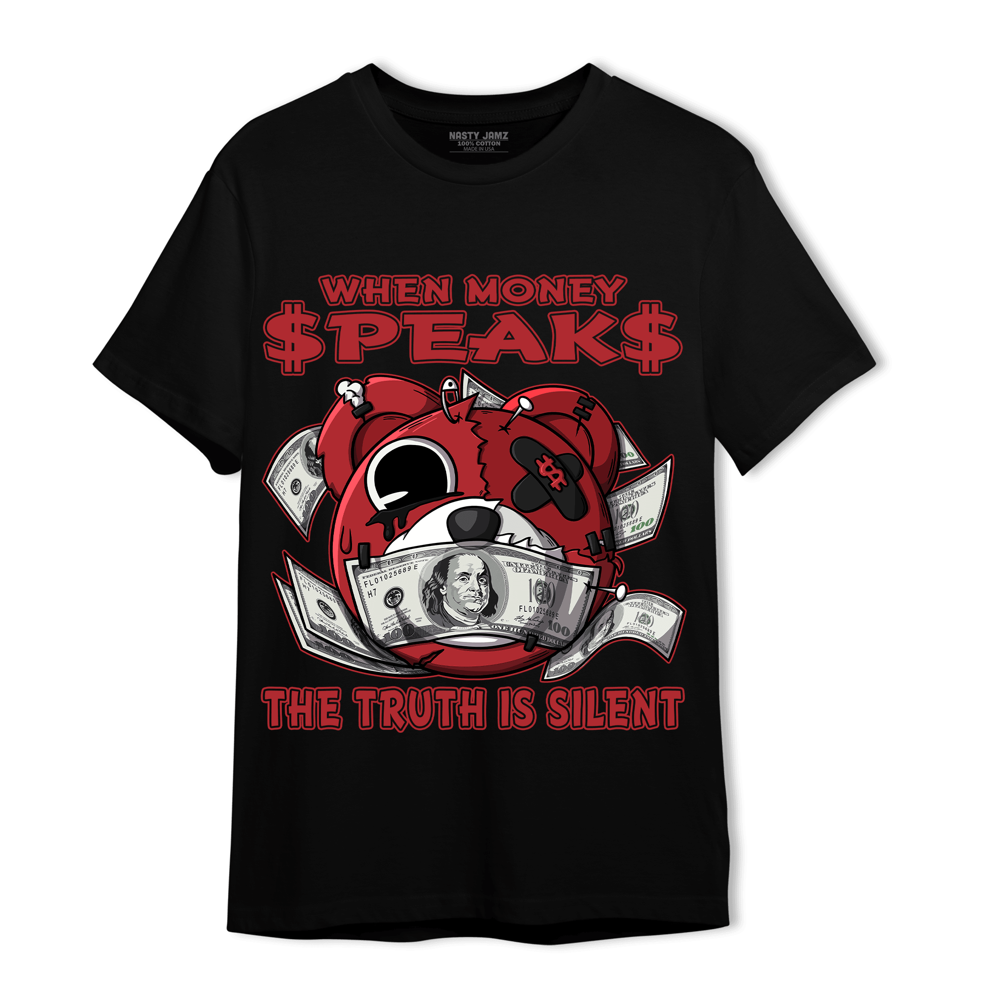Cherry 12s T Shirt Match When Money Speaks Ber - NastyJamz