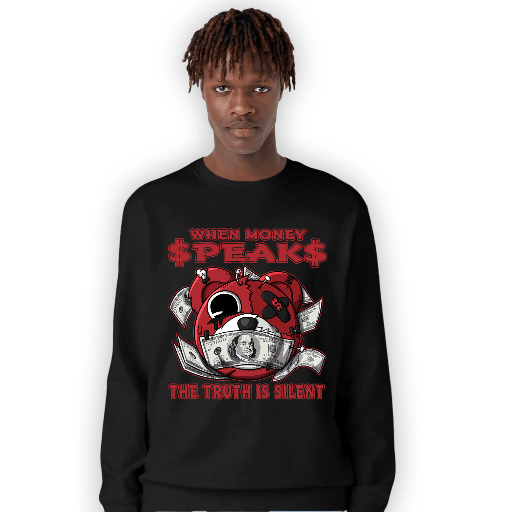 Cherry 12s Sweatshirt Match When Money Speaks Ber - NastyJamz