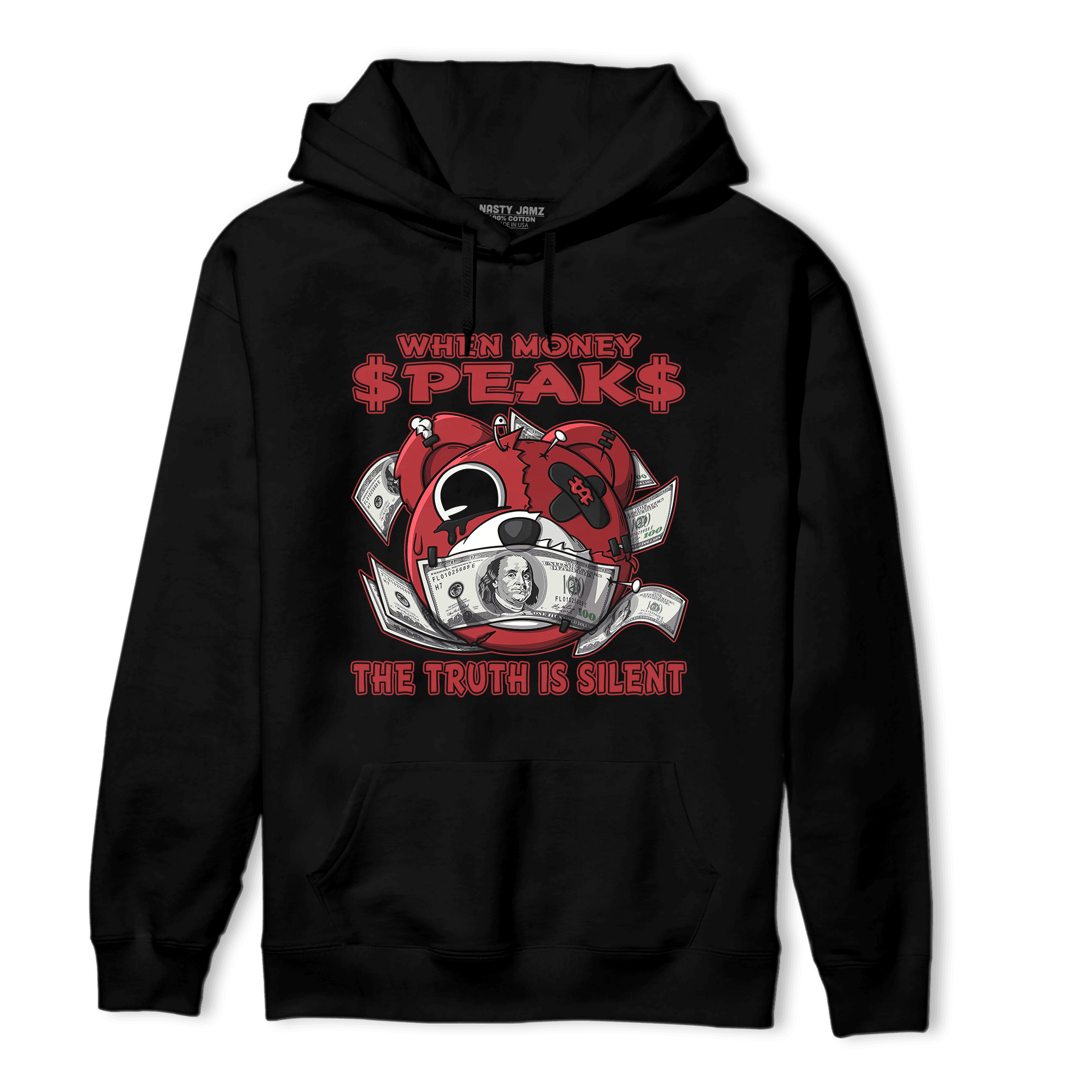 Cherry 12s Hoodie Match When Money Speaks Ber - NastyJamz