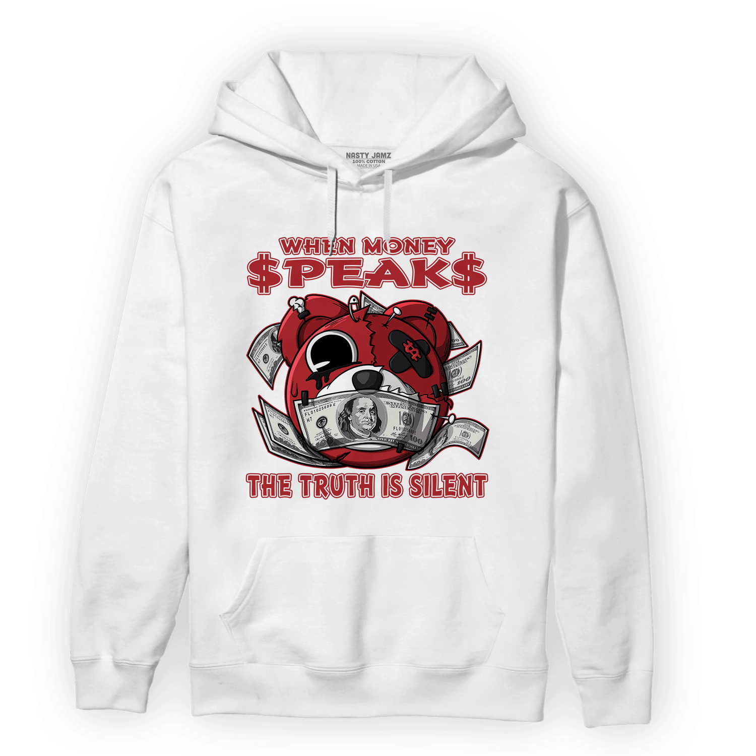 Cherry 12s Hoodie Match When Money Speaks Ber - NastyJamz