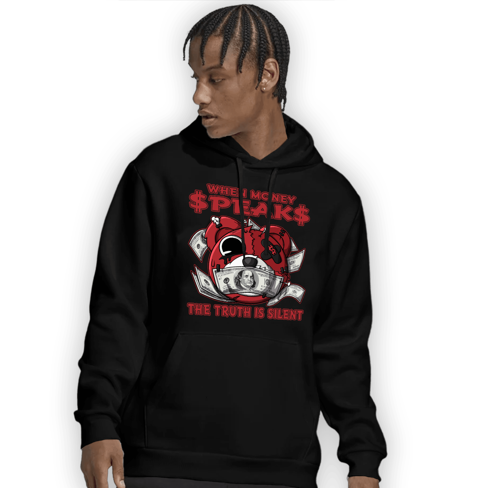 Cherry 12s Hoodie Match When Money Speaks Ber - NastyJamz