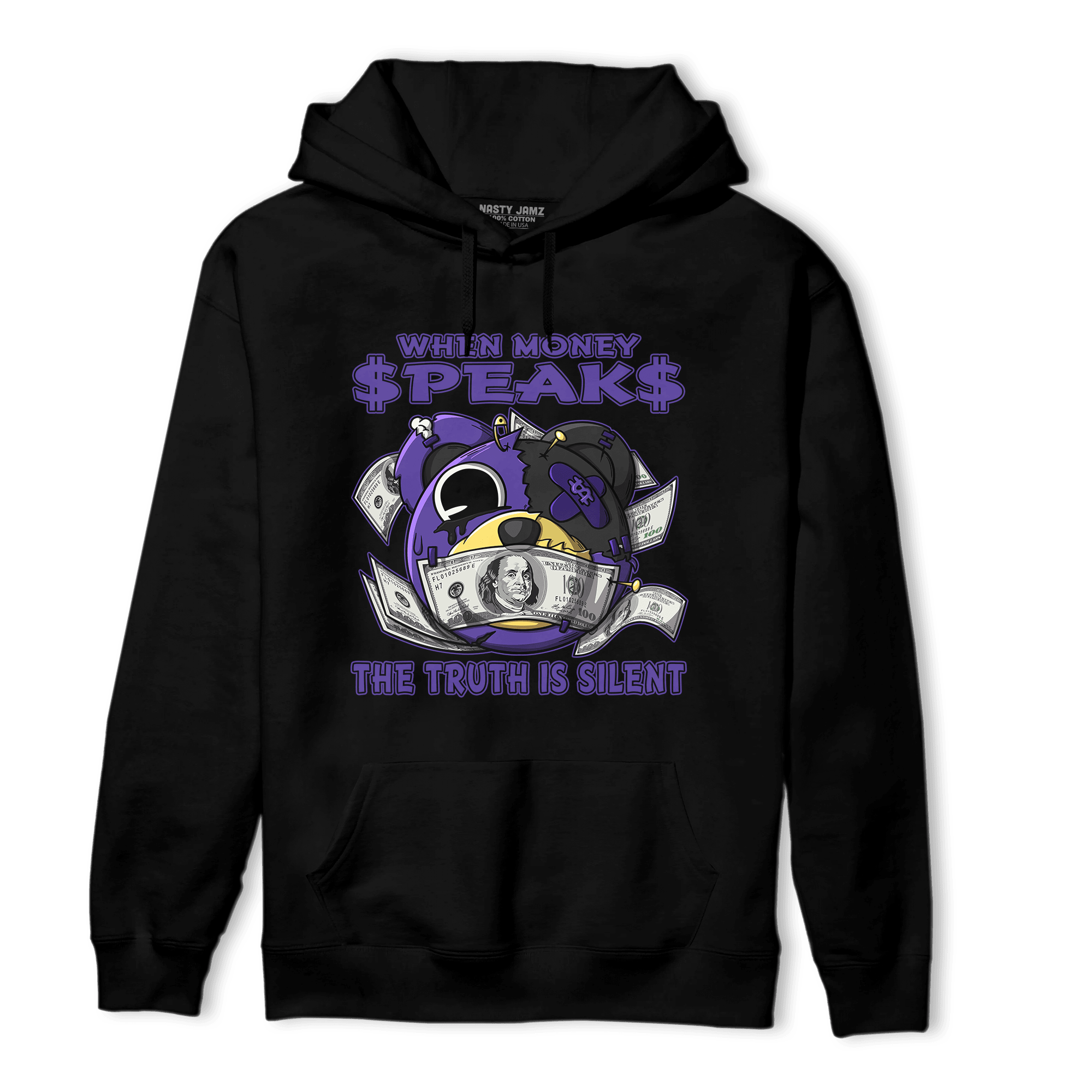 Field Purple 12s Hoodie Match When Money Speaks Ber - NastyJamz