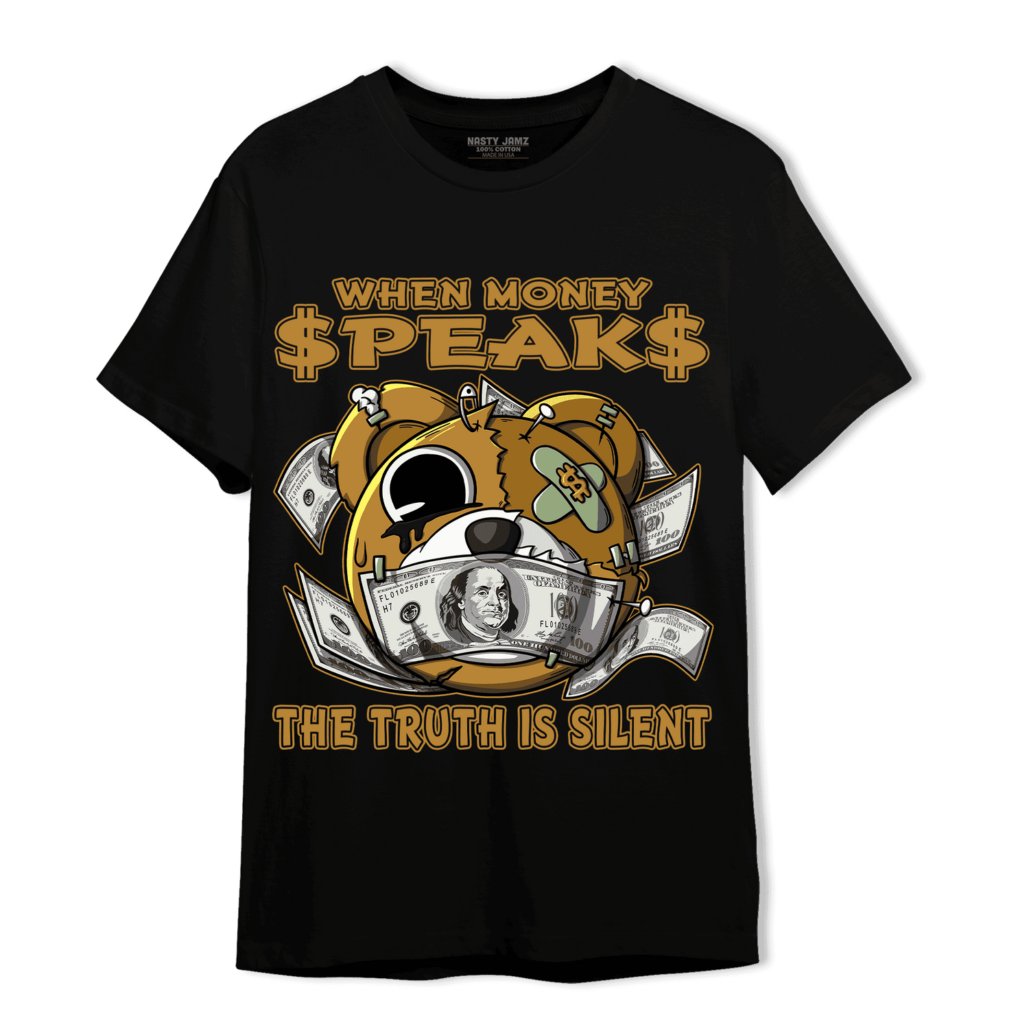 Wheat 13s T Shirt Match When Money Speaks BER - NastyJamz