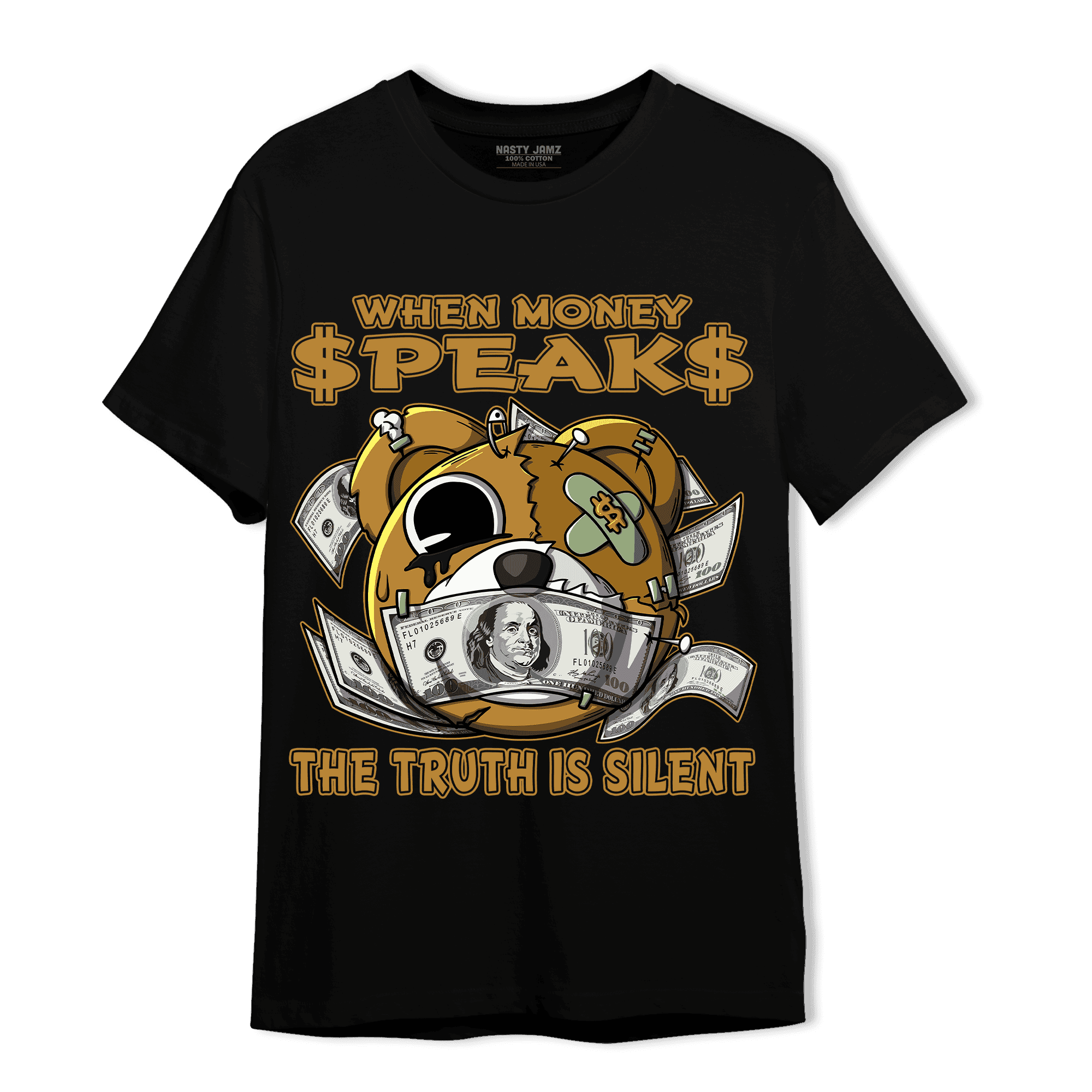 Wheat 13s T Shirt Match When Money Speaks BER - NastyJamz
