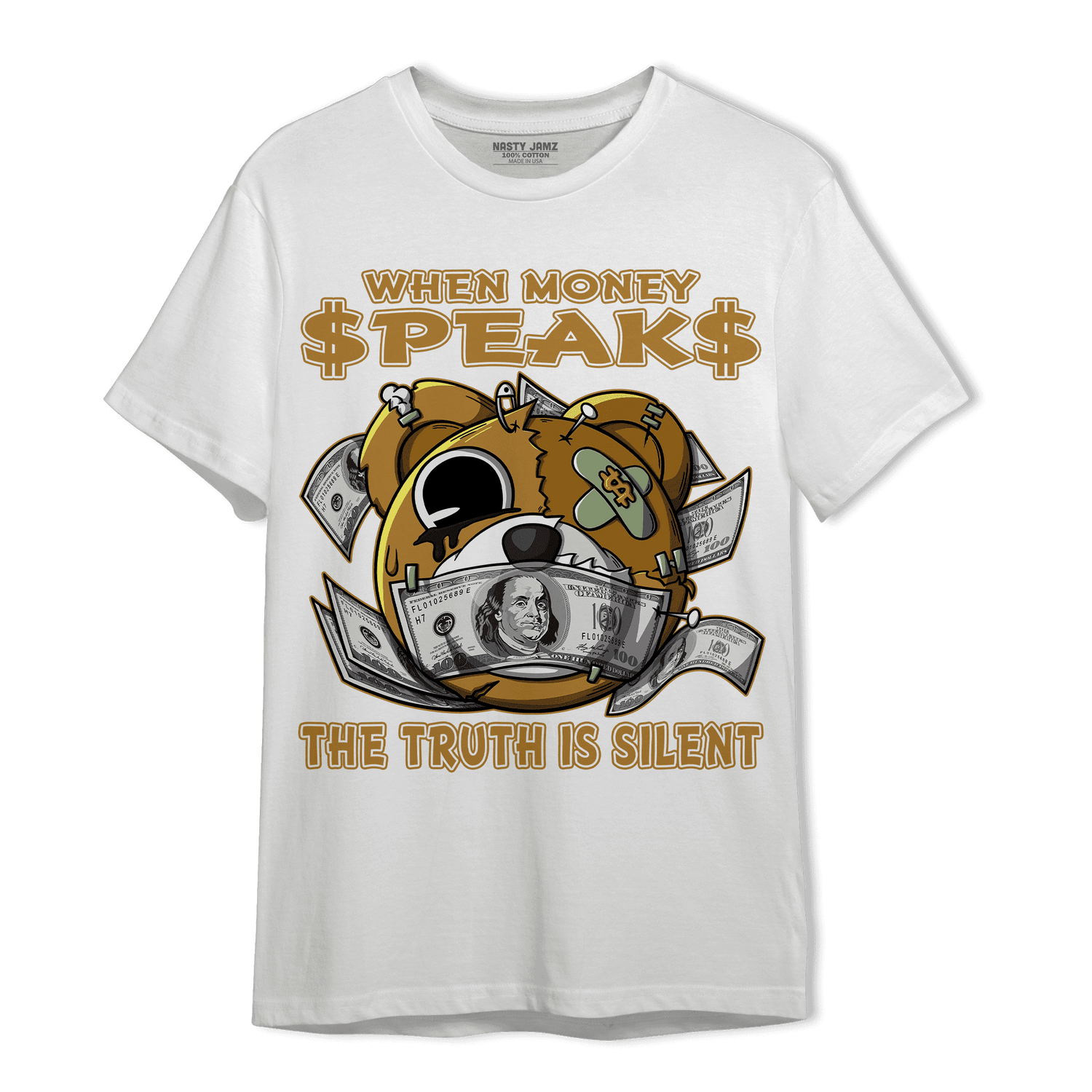 Wheat 13s T Shirt Match When Money Speaks BER - NastyJamz