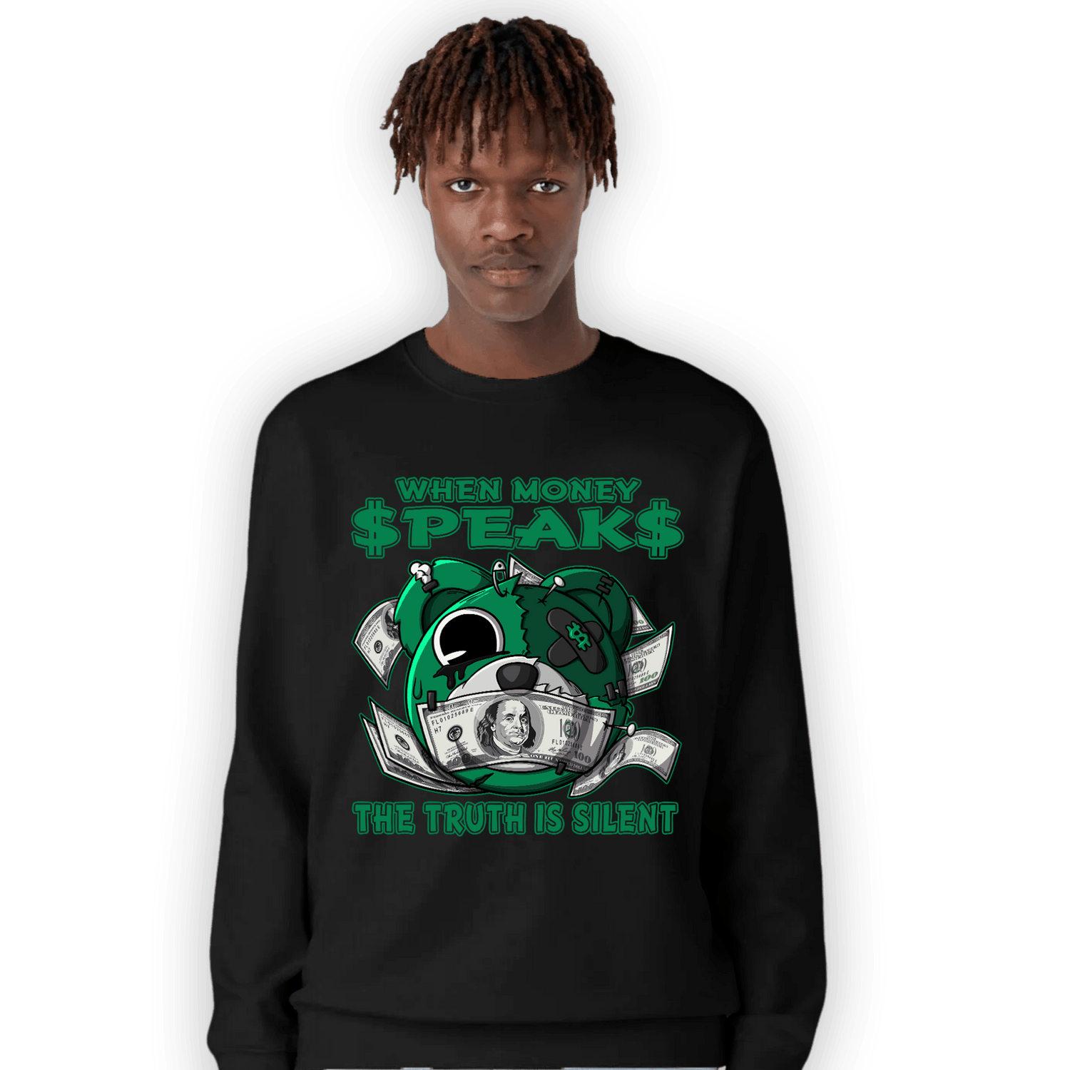 Celtic Lucky Green 1s Sweatshirt Match When Money Speaks Ber - NastyJamz