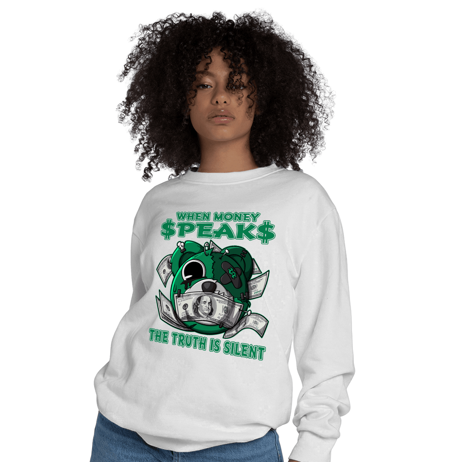 Celtic Lucky Green 1s Sweatshirt Match When Money Speaks Ber - NastyJamz
