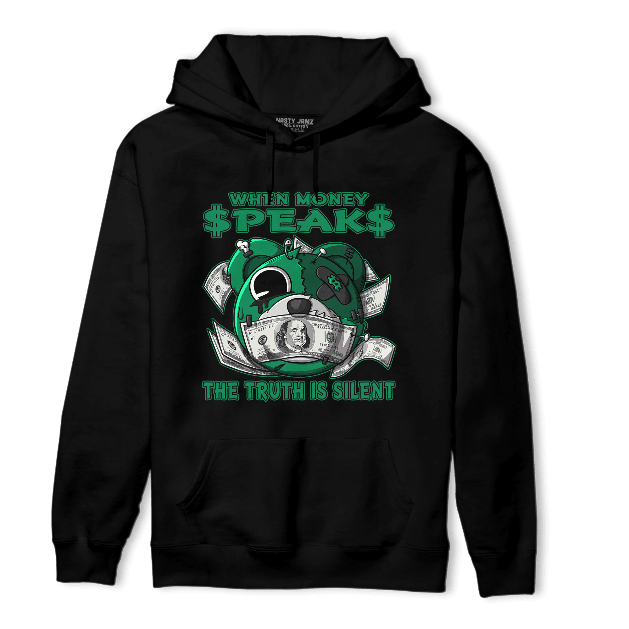 Celtic Lucky Green 1s Hoodie Match When Money Speaks Ber - NastyJamz