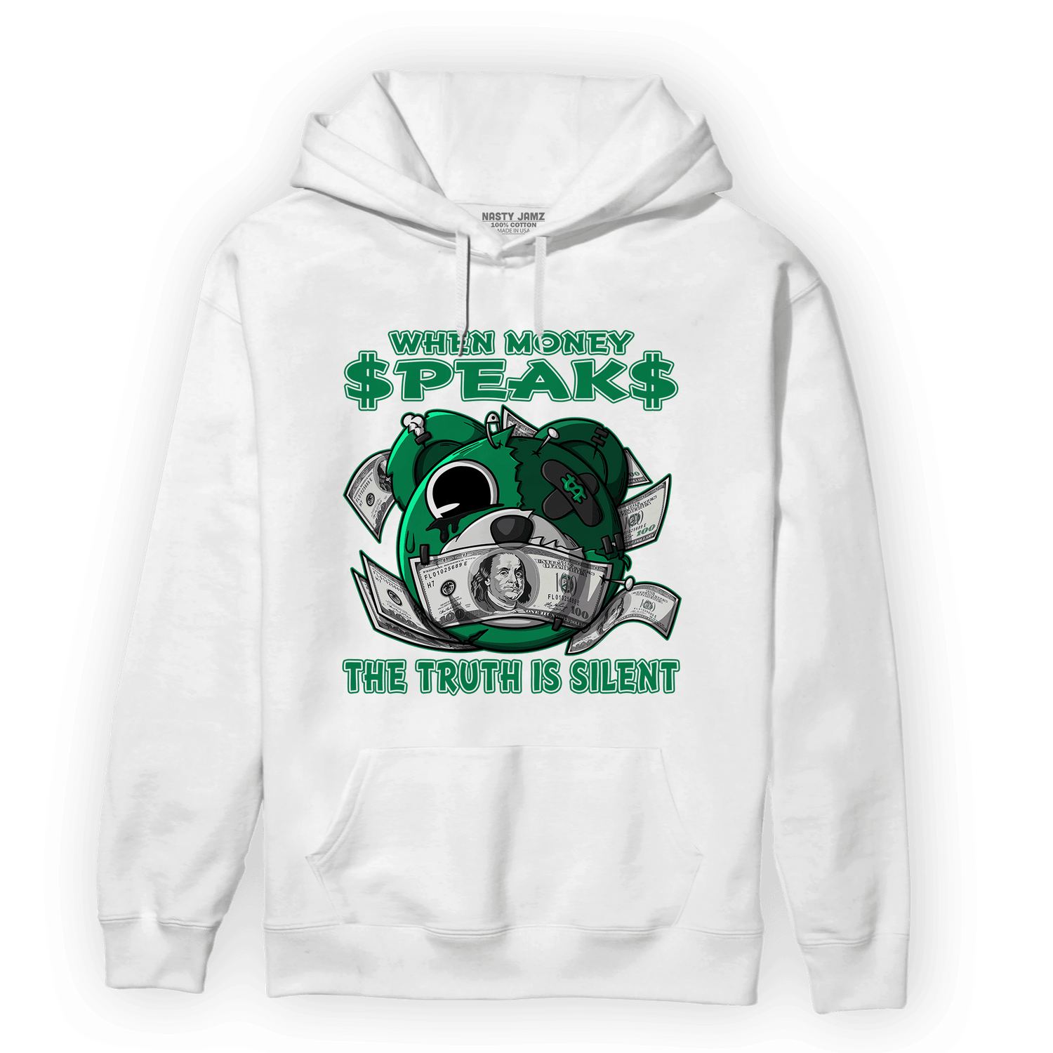 Celtic Lucky Green 1s Hoodie Match When Money Speaks Ber - NastyJamz