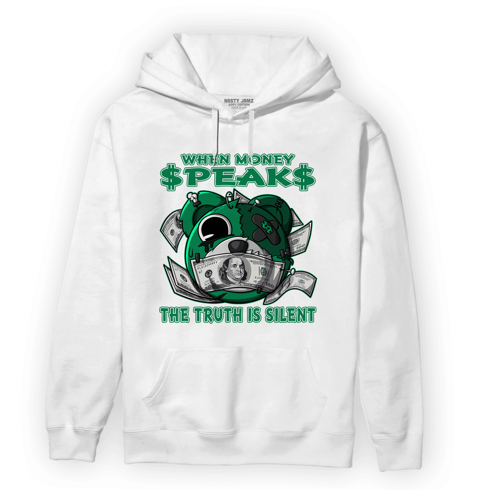 Celtic Lucky Green 1s Hoodie Match When Money Speaks Ber - NastyJamz