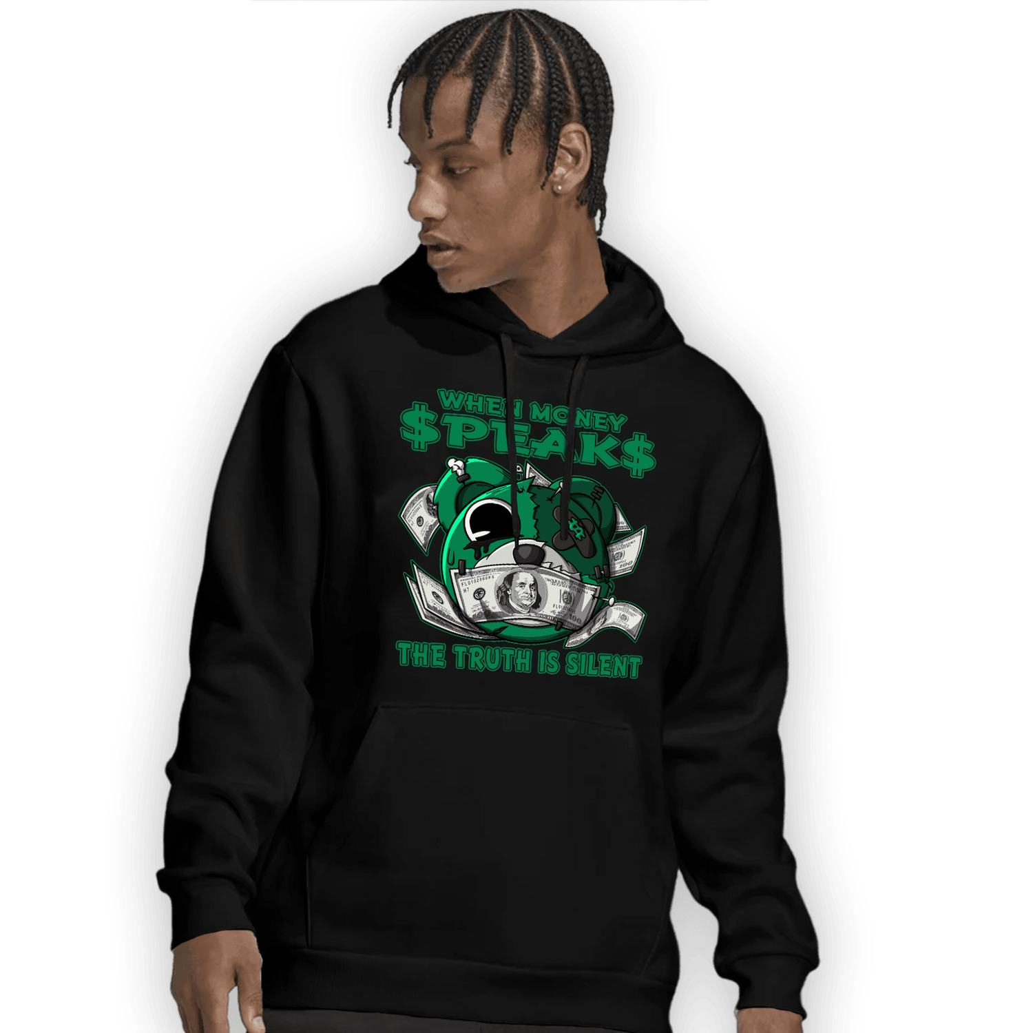 Celtic Lucky Green 1s Hoodie Match When Money Speaks Ber - NastyJamz