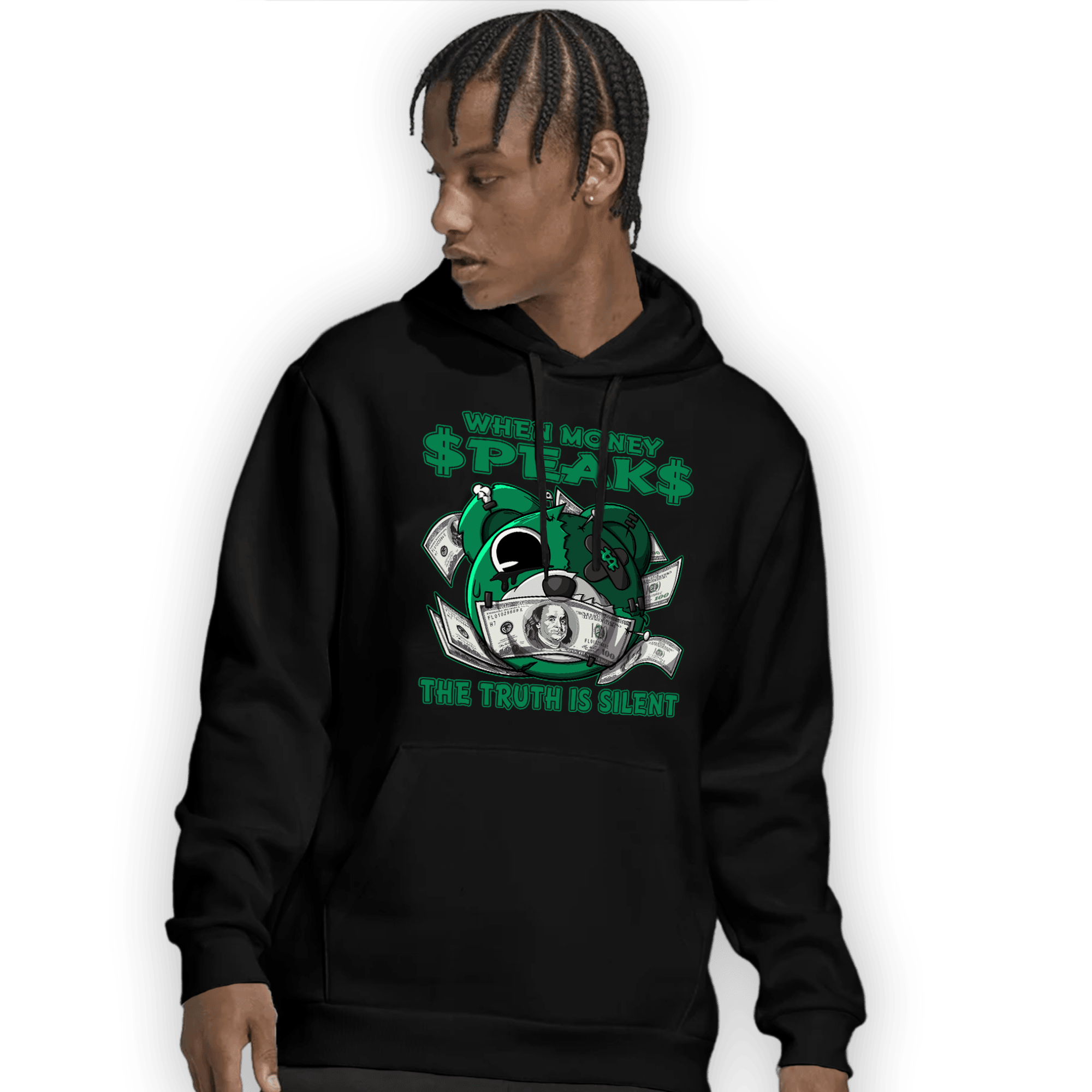 Celtic Lucky Green 1s Hoodie Match When Money Speaks Ber - NastyJamz